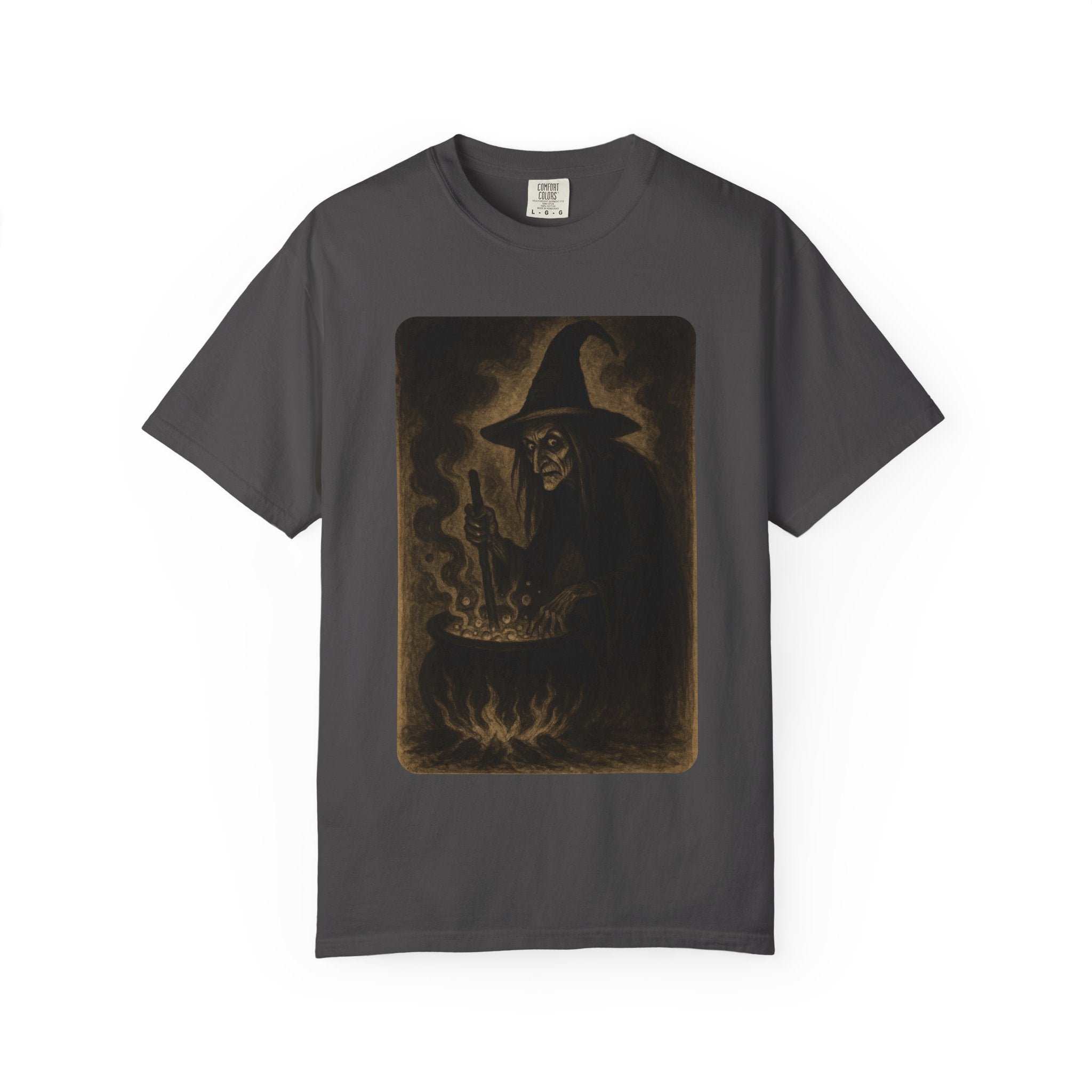 Vintage Witch Brewing Cauldron Halloween Shirt