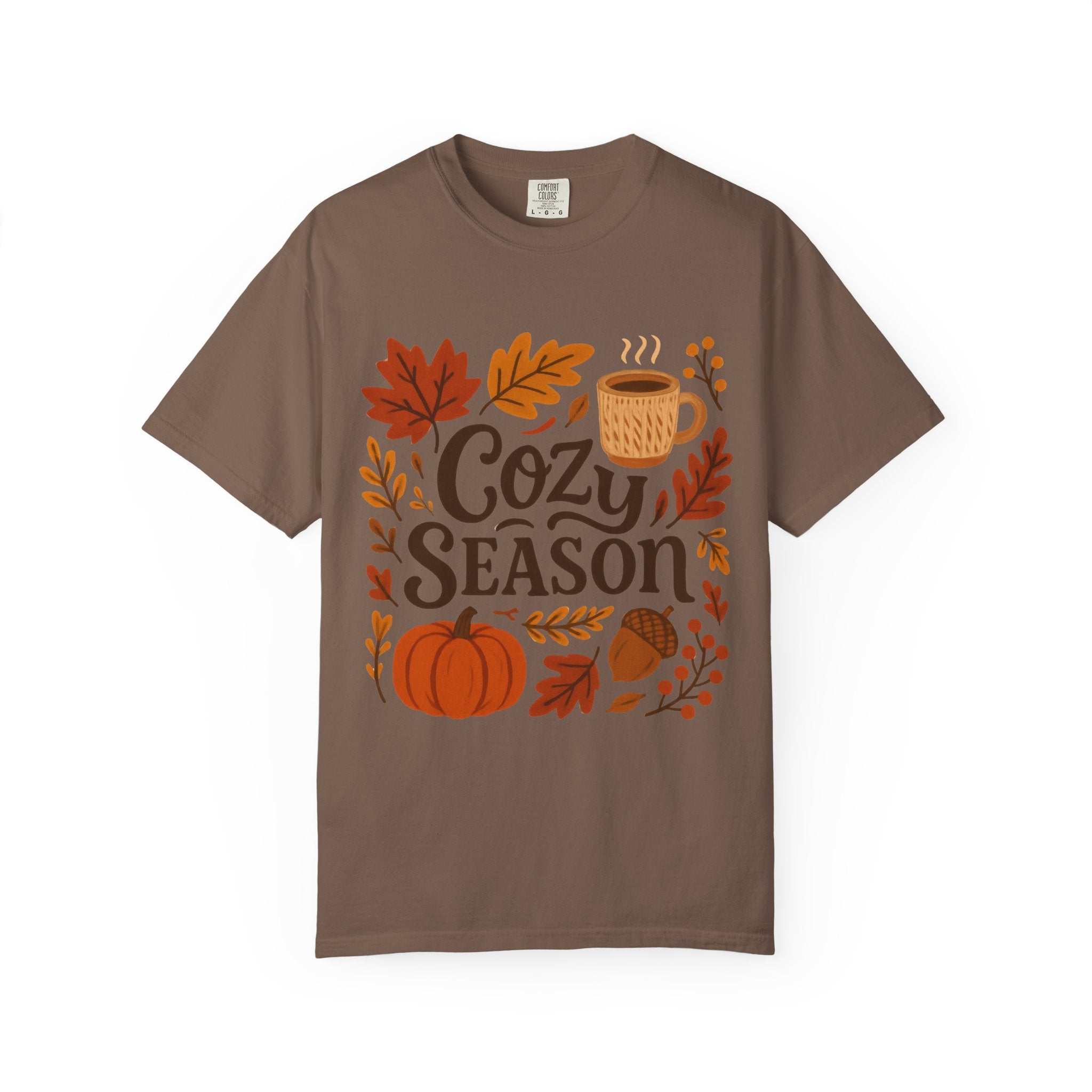 Cozy Season Unisex T-shirt, Fall Fashion Tee, Autumn Apparel, Gift for Him/Her, Pumpkin Spice Shirt, Relaxing Vibes