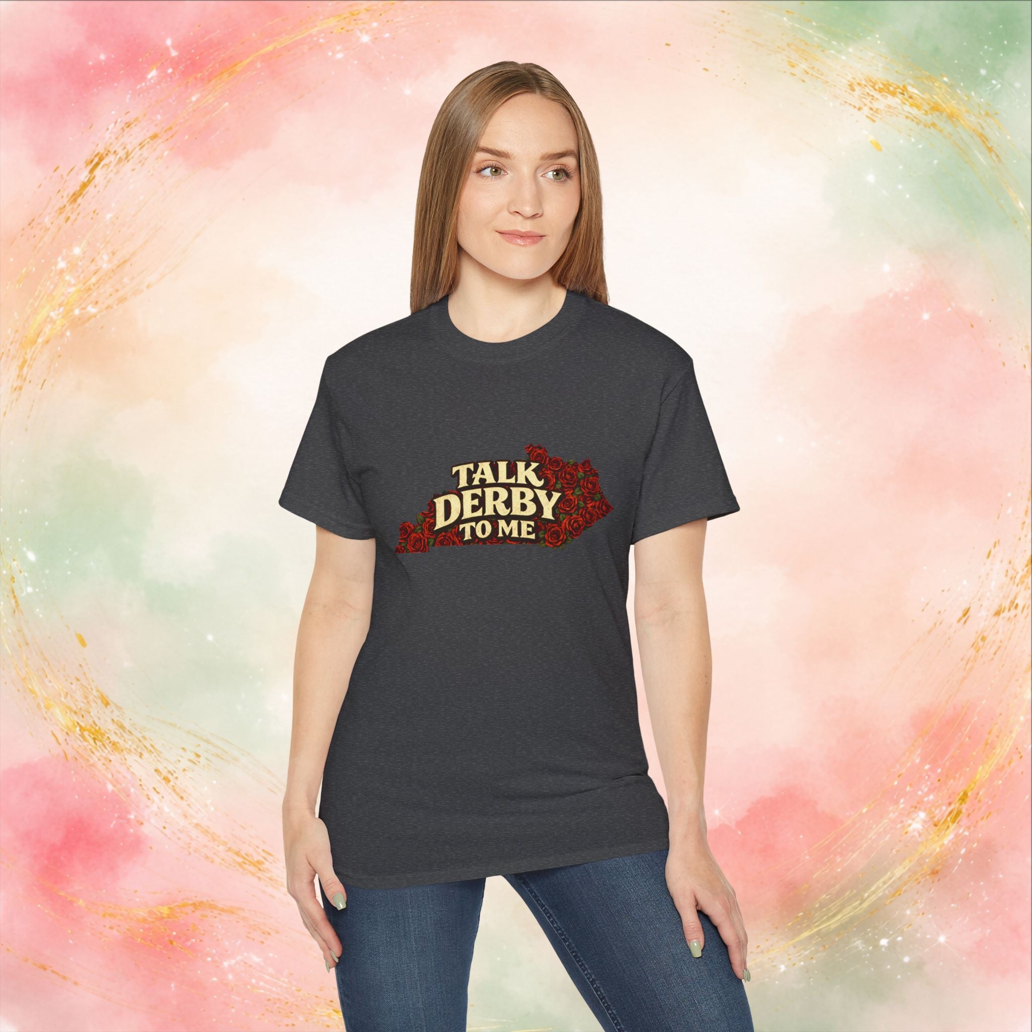 Talk Derby To Me T-Shirt | Kentucky Derby Roses Graphic Tee