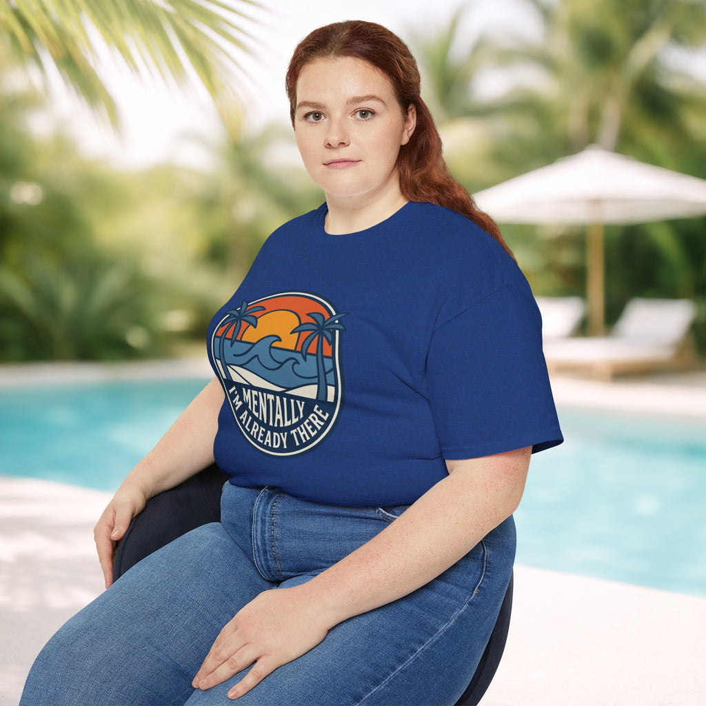 Mentally I’m Already There Summer Beach Sunset T-Shirt