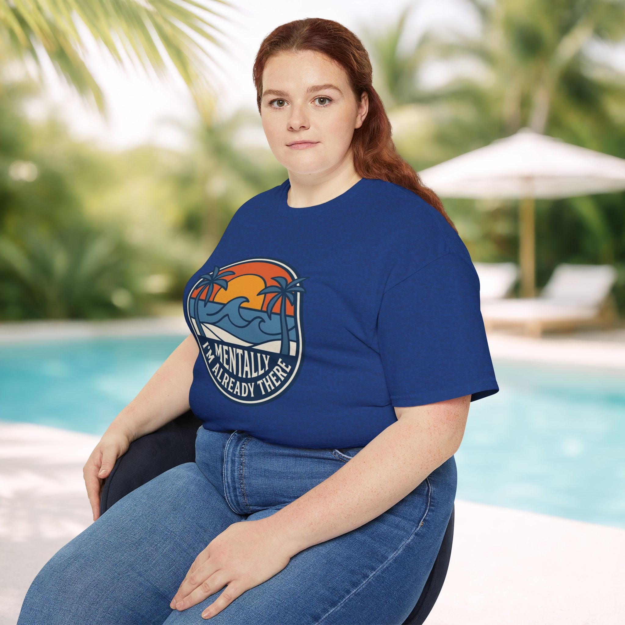 Mentally I’m Already There Summer Beach Sunset T-Shirt