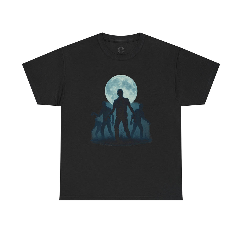 Zombie Rising Under the Full Moon | Halloween Horror T-Shirt