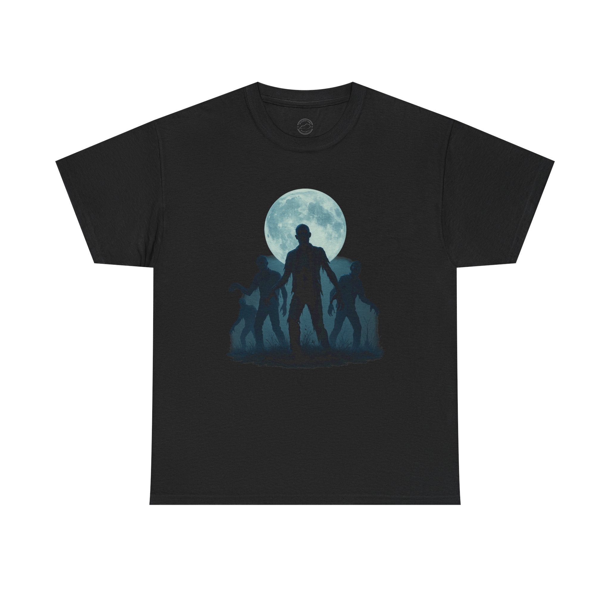 Zombie Rising Under the Full Moon | Halloween Horror T-Shirt