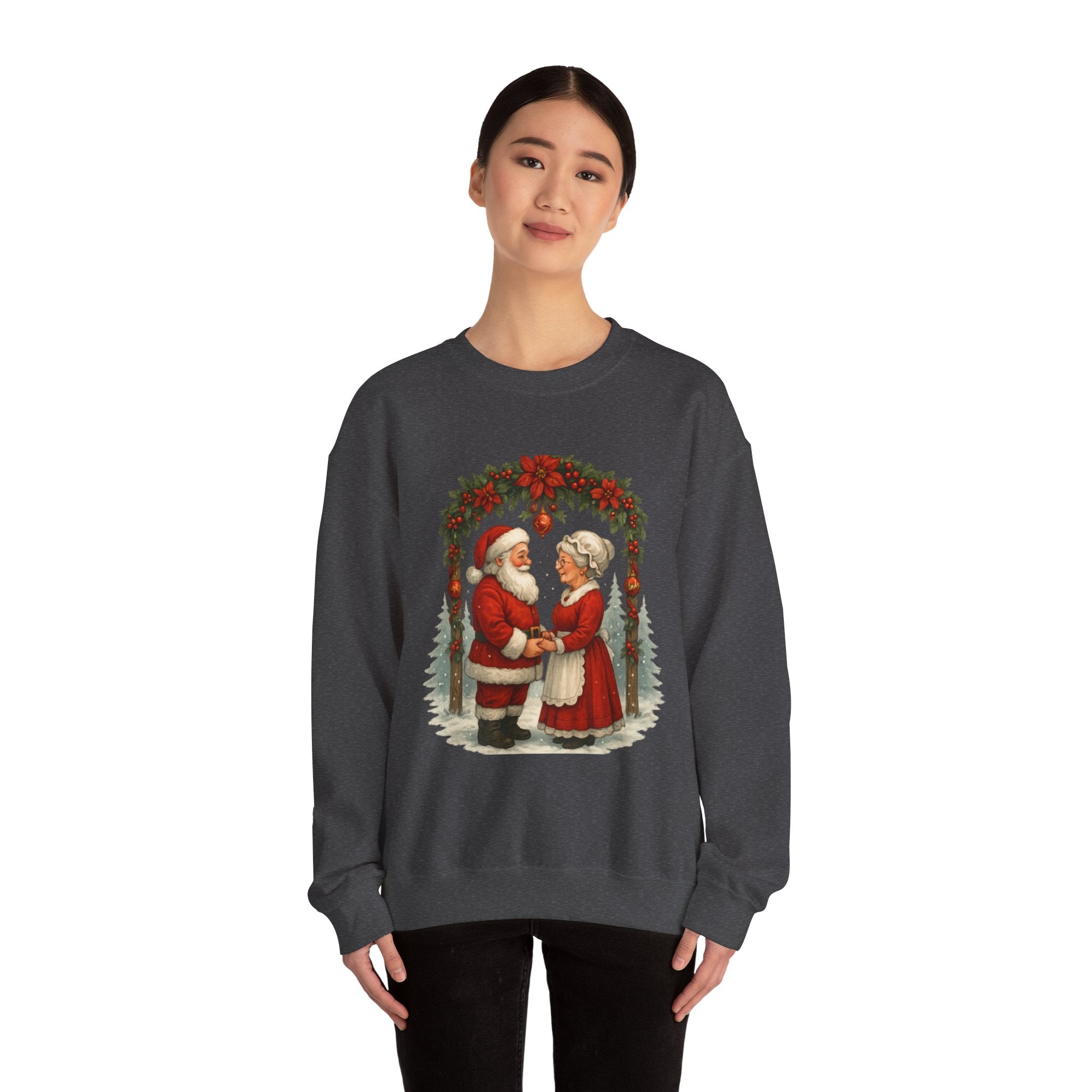 Santa & Mrs. Claus Christmas Wedding Arch T-Shirt & Sweatshirt