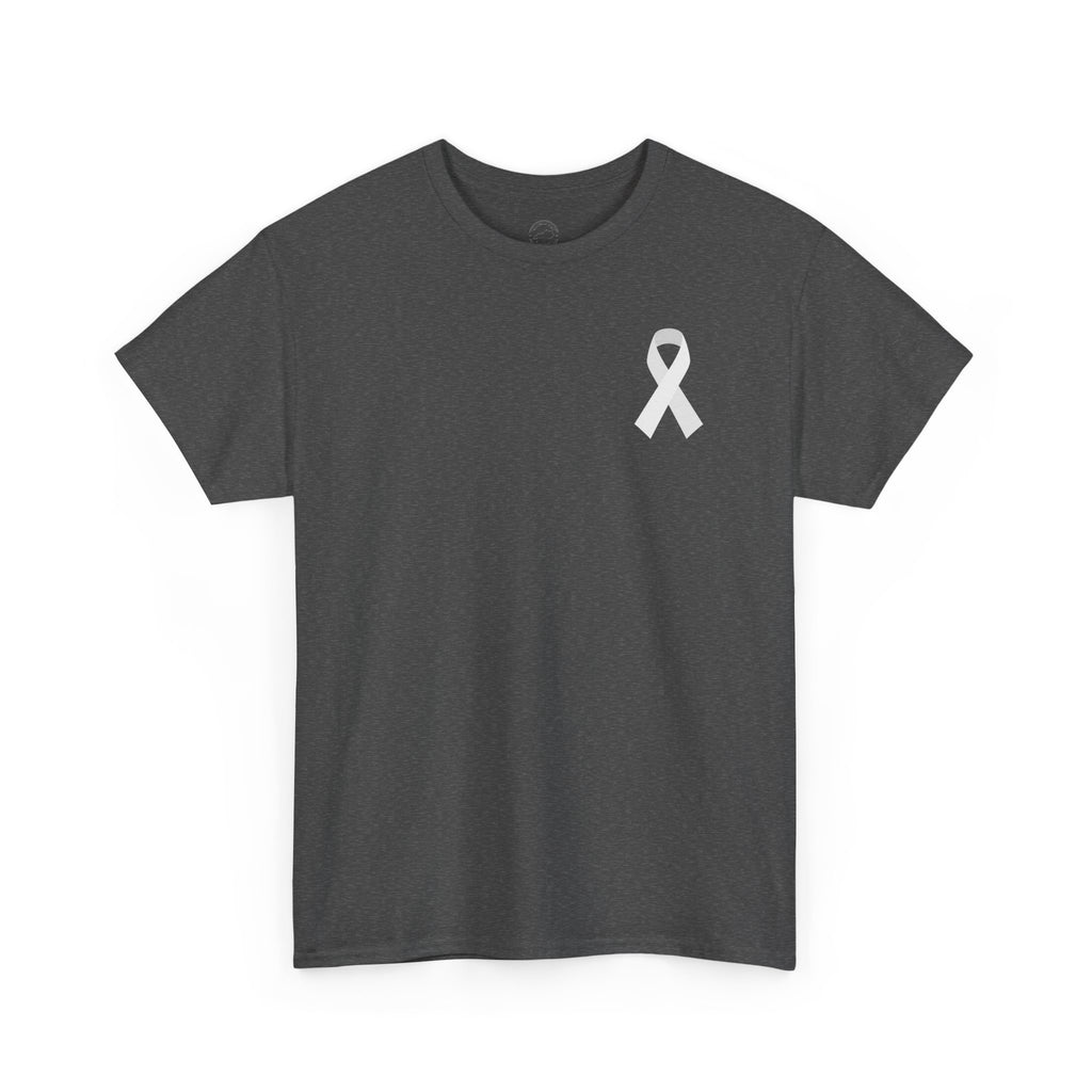 Breathe Hope – White Flower Lung Cancer Awareness T-Shirt