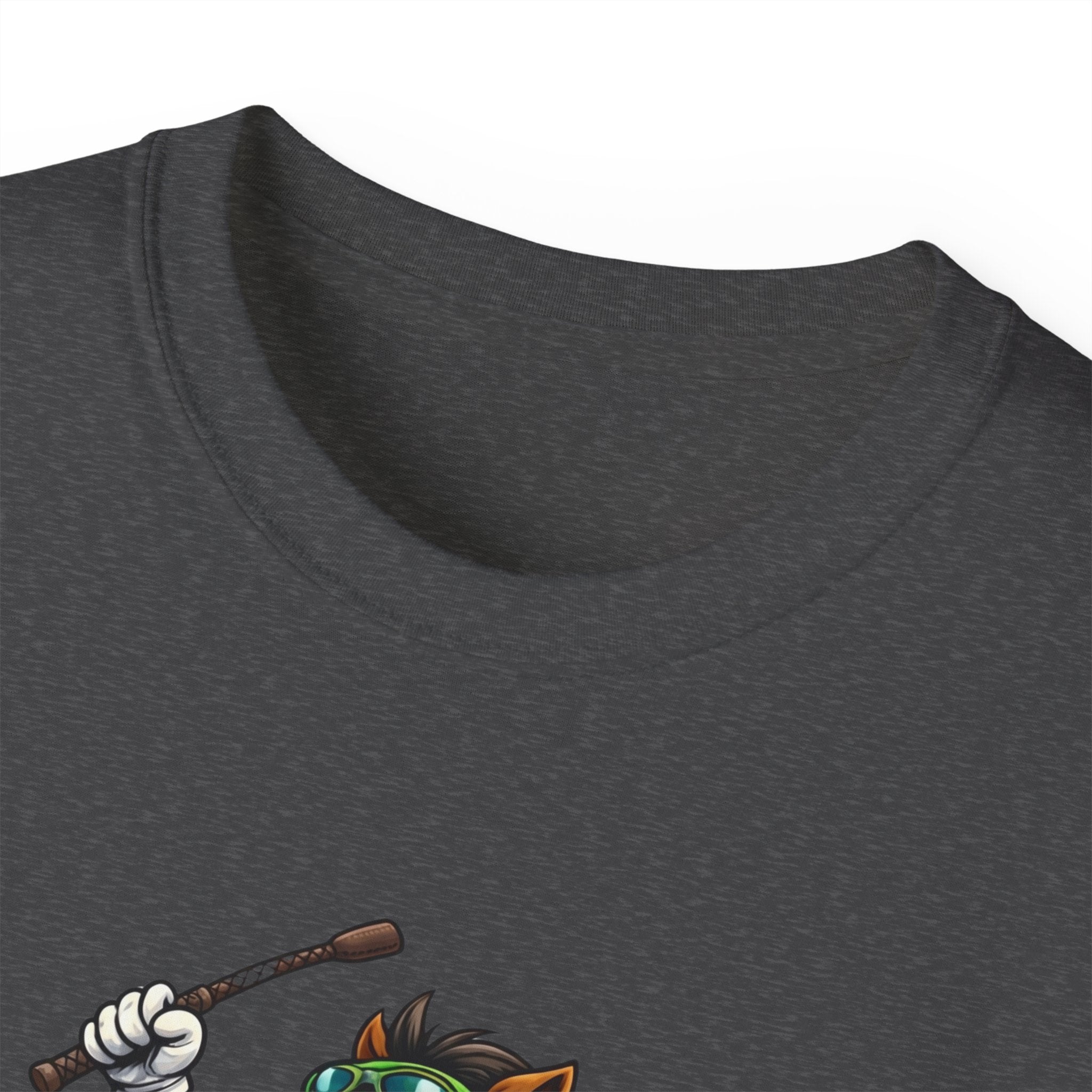 Funny Derby Horse & Jockey T-Shirt | Playful Horse Racing Graphic Tee