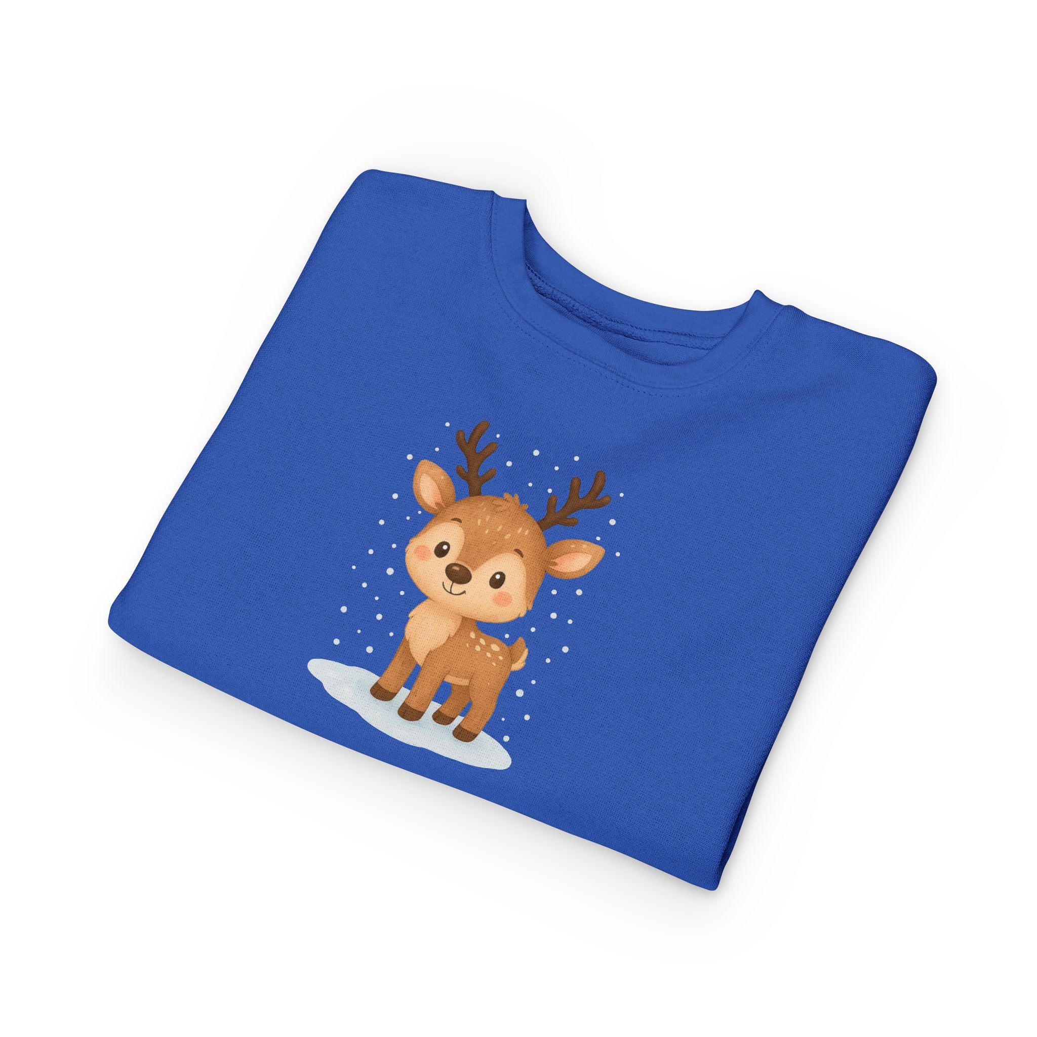 Cute Reindeer Toddler Christmas Sweatshirt – Cozy Holiday Pullover for Kids