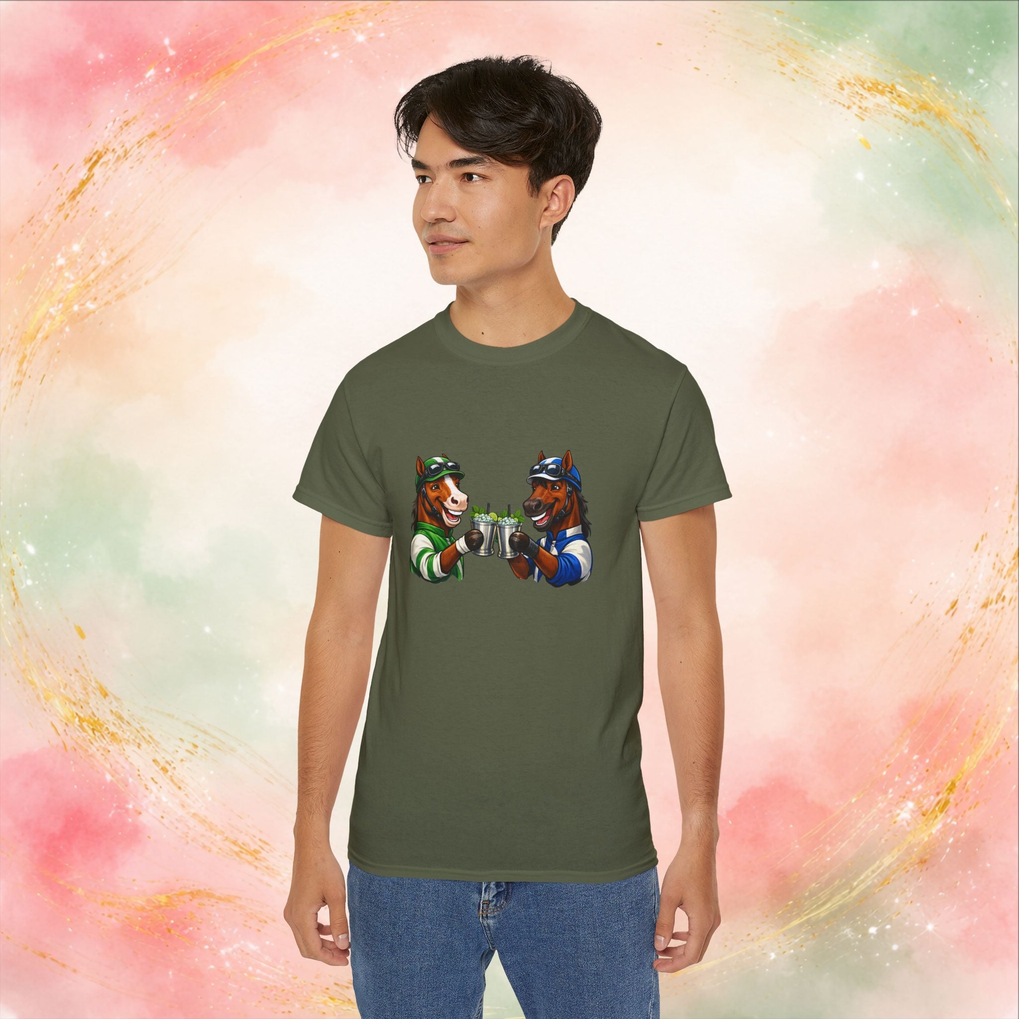 Derby Day Cheers: Funny Jockey Horses & Mint Juleps T-Shirt