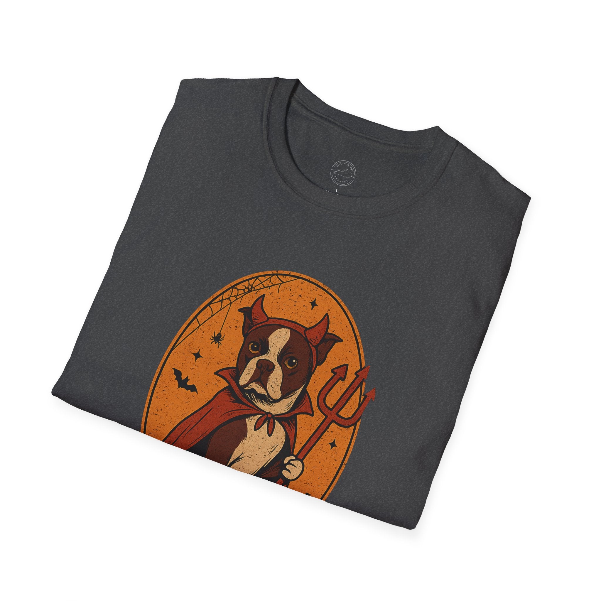 Little Devil Boston Terrier Halloween T-Shirt