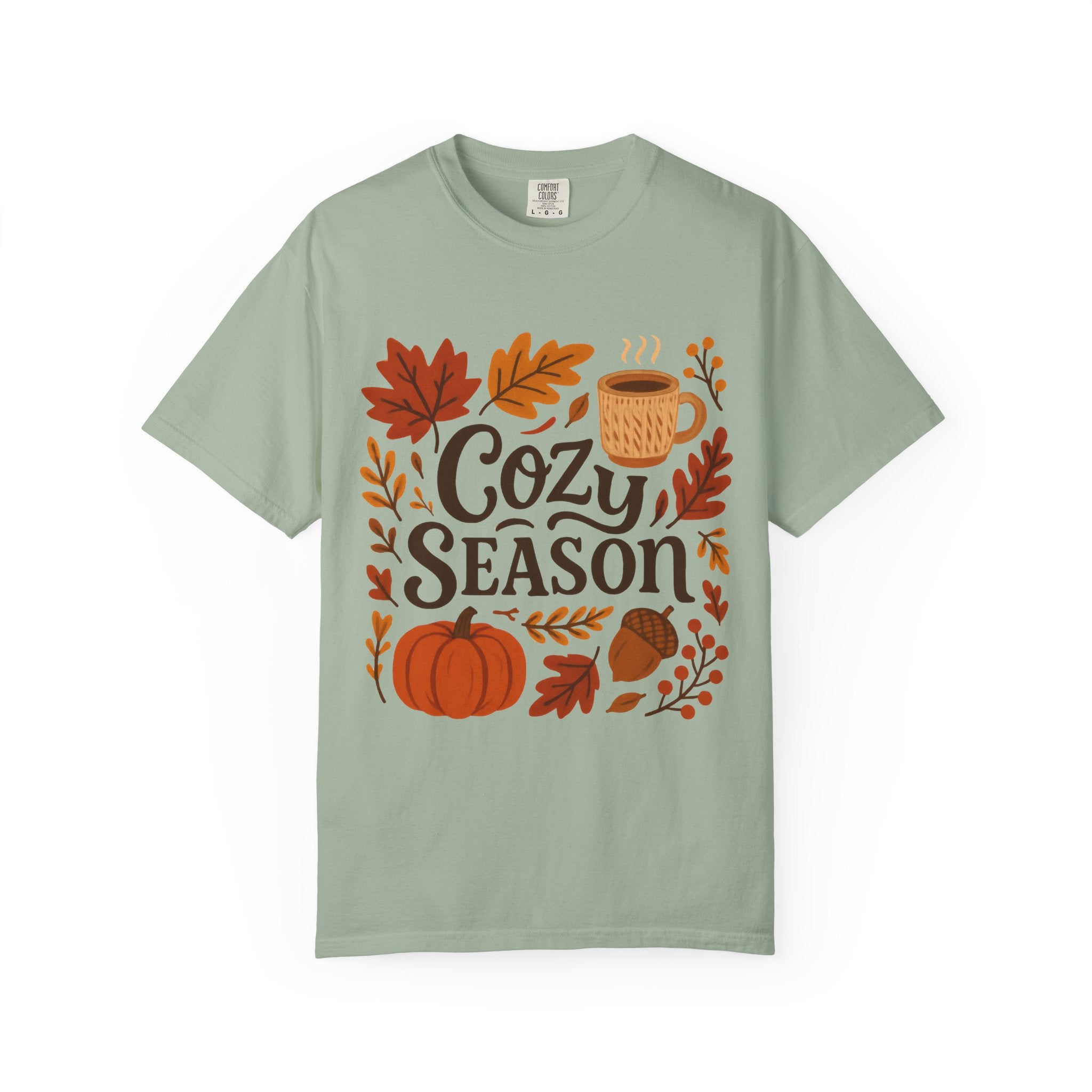 Cozy Season Unisex T-shirt, Fall Fashion Tee, Autumn Apparel, Gift for Him/Her, Pumpkin Spice Shirt, Relaxing Vibes