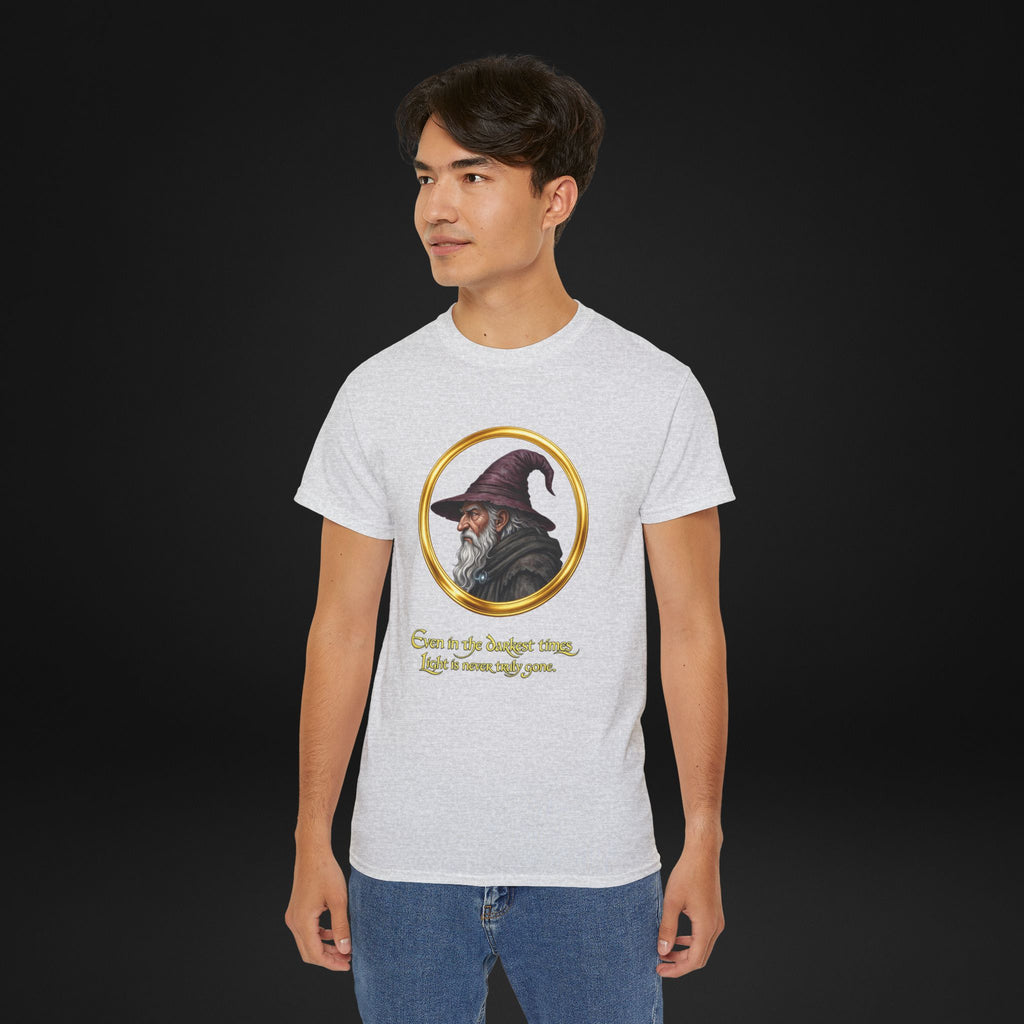 Vintage Wizard Graphic T-Shirt | Fantasy Side Profile Tee