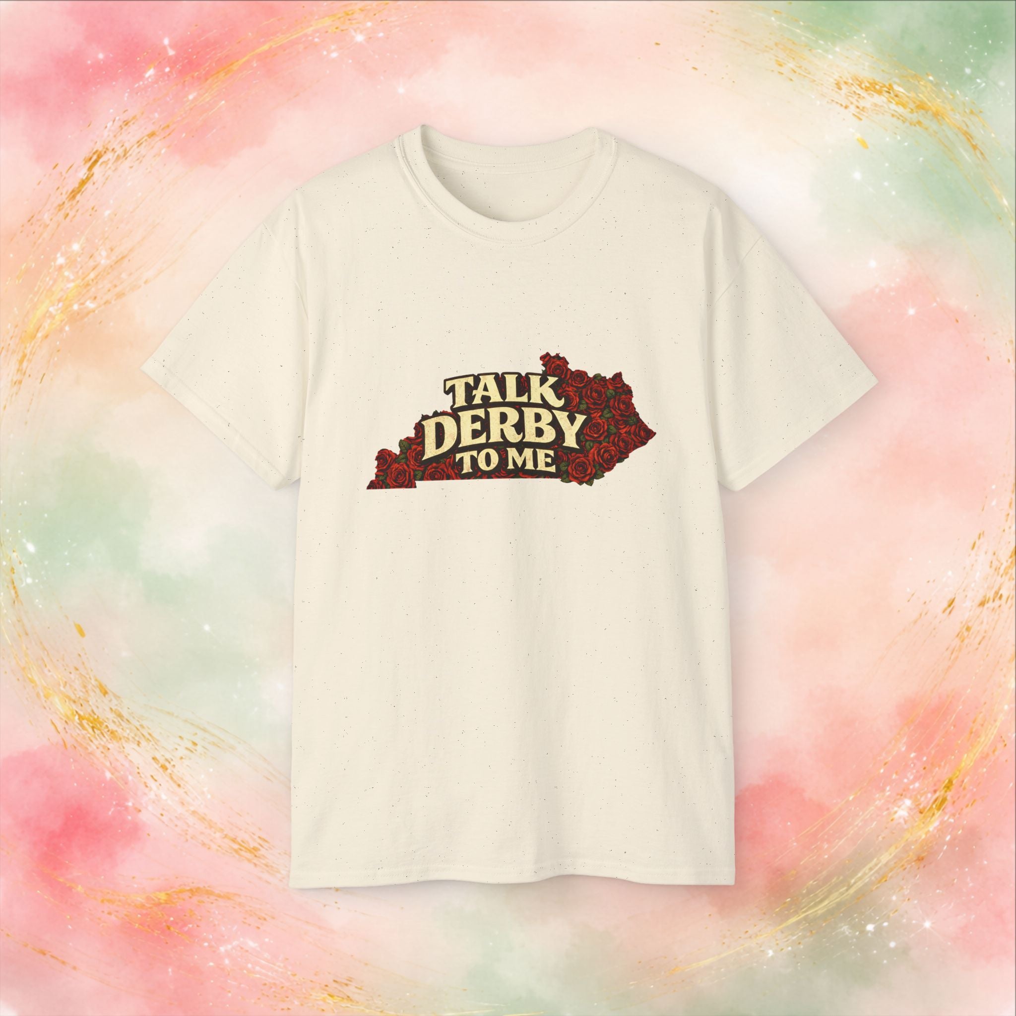 Talk Derby To Me T-Shirt | Kentucky Derby Roses Graphic Tee