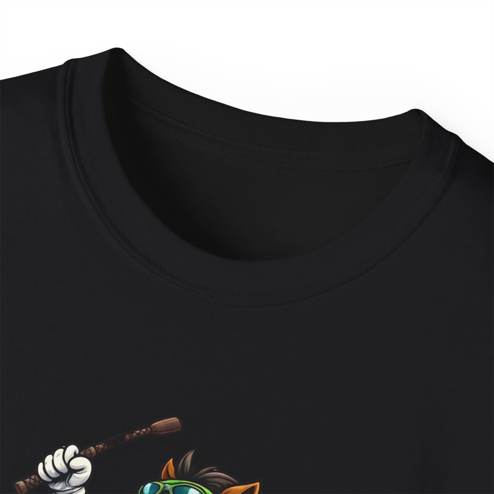 Funny Derby Horse & Jockey T-Shirt | Playful Horse Racing Graphic Tee