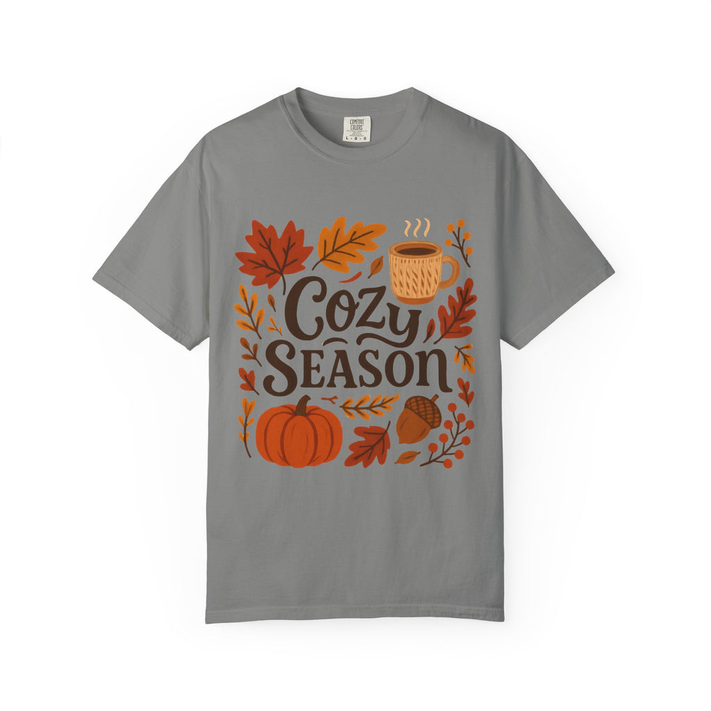 Cozy Season Unisex T-shirt, Fall Fashion Tee, Autumn Apparel, Gift for Him/Her, Pumpkin Spice Shirt, Relaxing Vibes