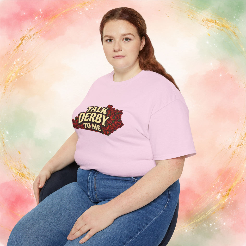 Talk Derby To Me T-Shirt | Kentucky Derby Roses Graphic Tee