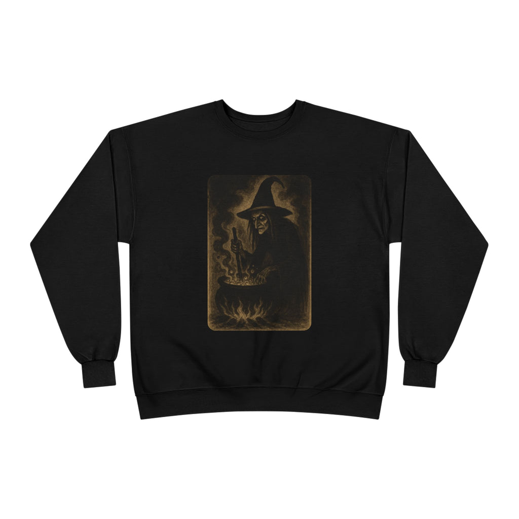 Vintage Witch Cauldron Sweatshirt – Spooky Retro Halloween Pullover