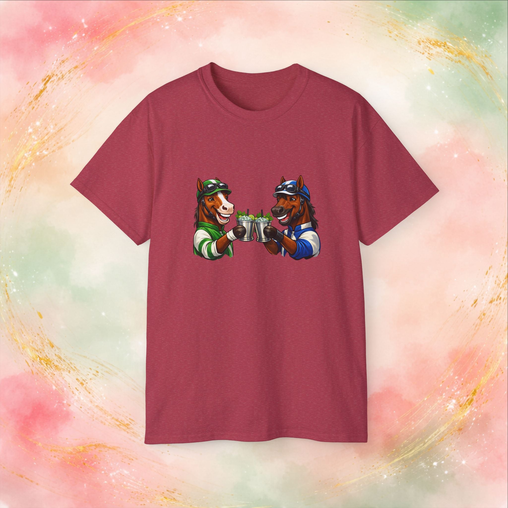 Derby Day Cheers: Funny Jockey Horses & Mint Juleps T-Shirt