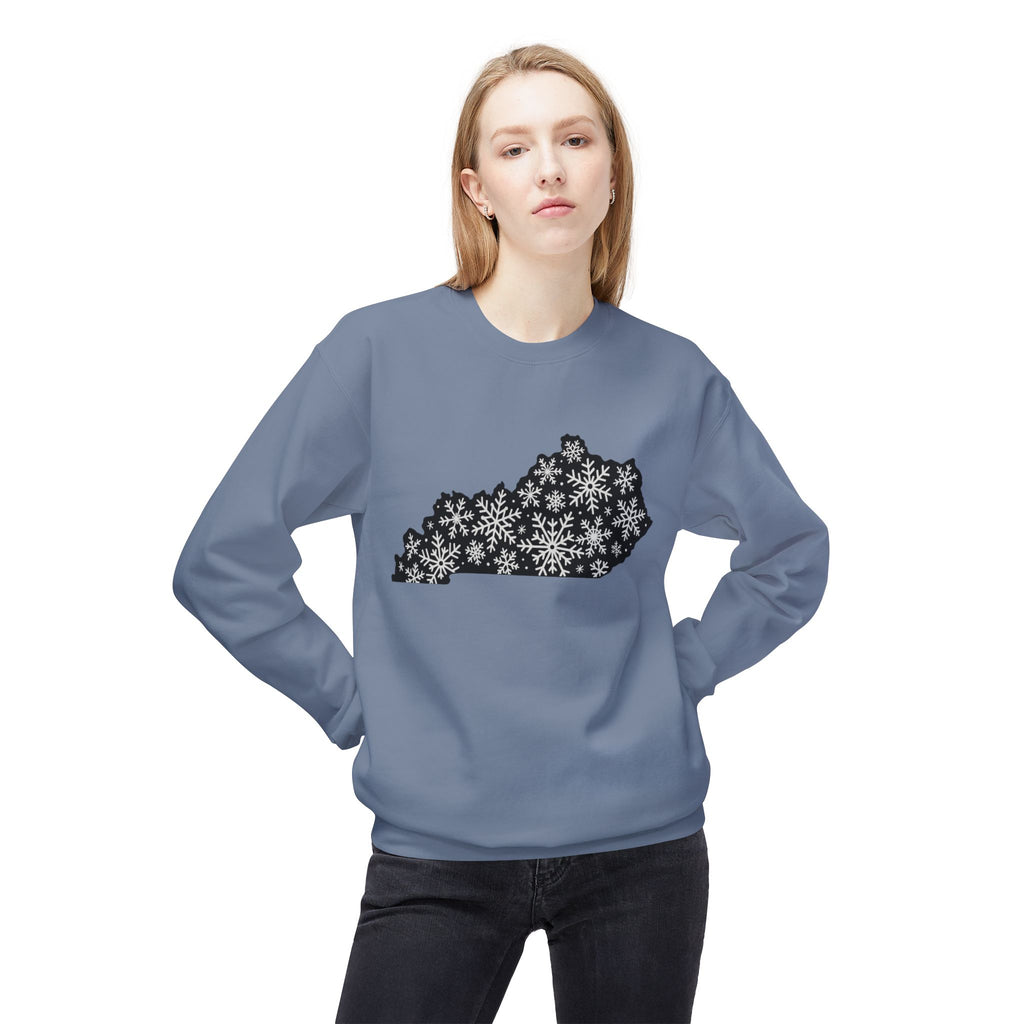 Snowflakes Over Kentucky Winter Sweatshirt