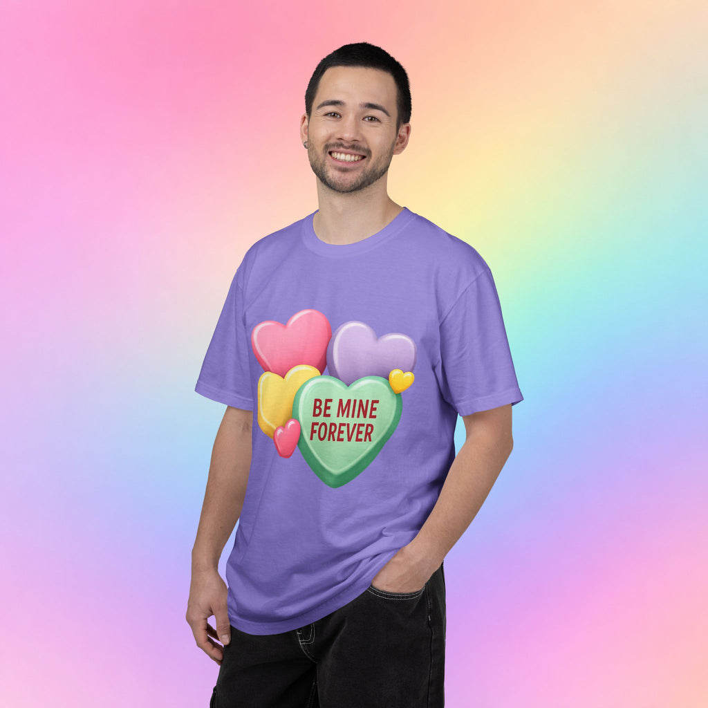 Be Mine Forever Valentine’s Day T-Shirt – Cute Candy Heart Unisex Graphic Tee