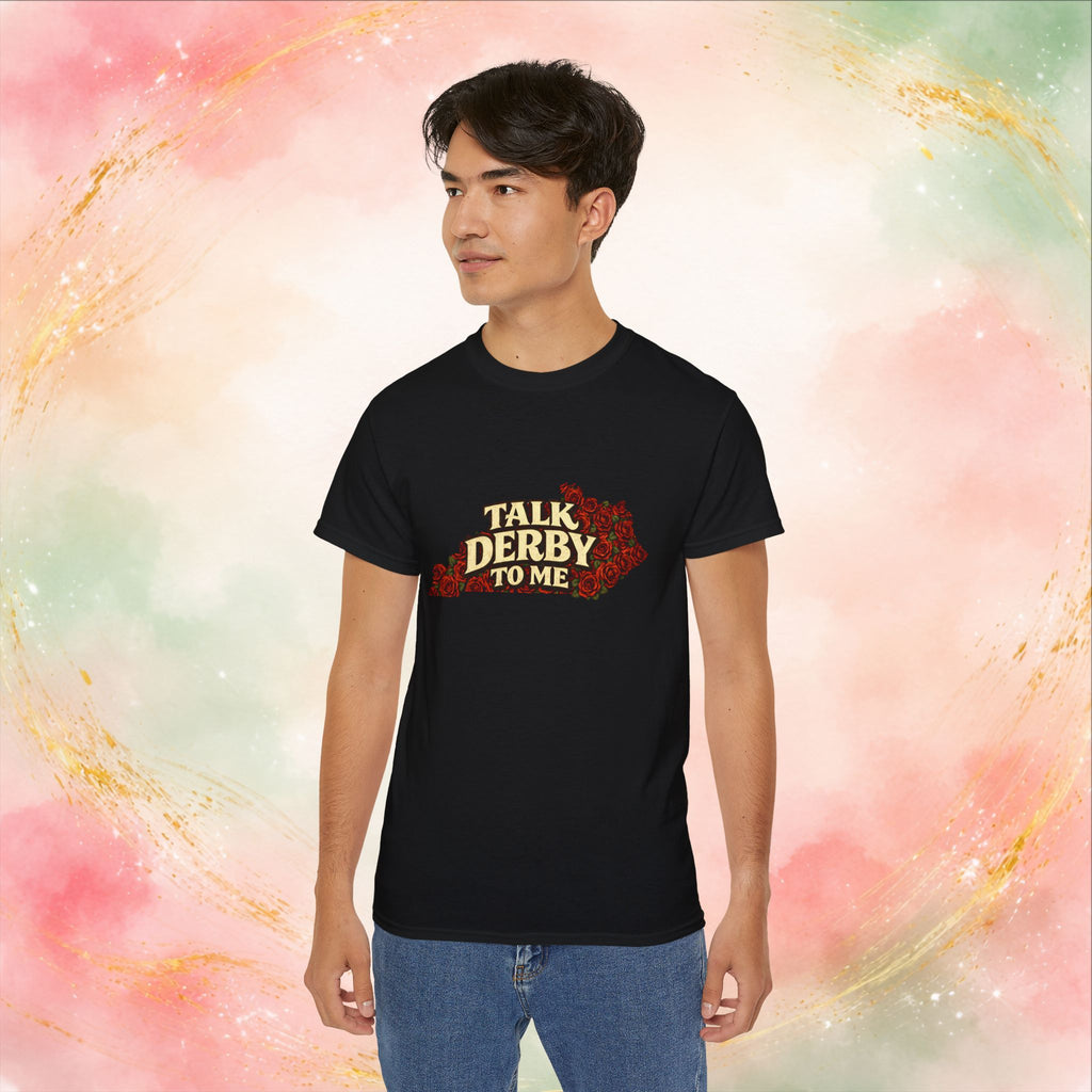 Talk Derby To Me T-Shirt | Kentucky Derby Roses Graphic Tee