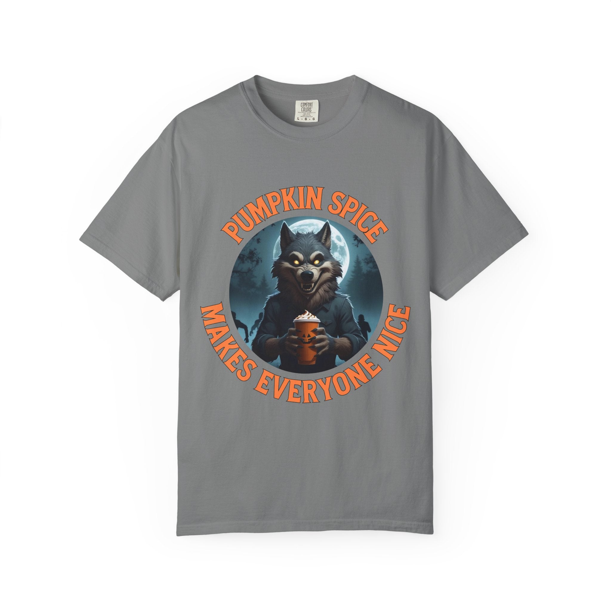 Pumpkin Spice Werewolf Halloween Shirt – Fall Coffee Lovers Tee