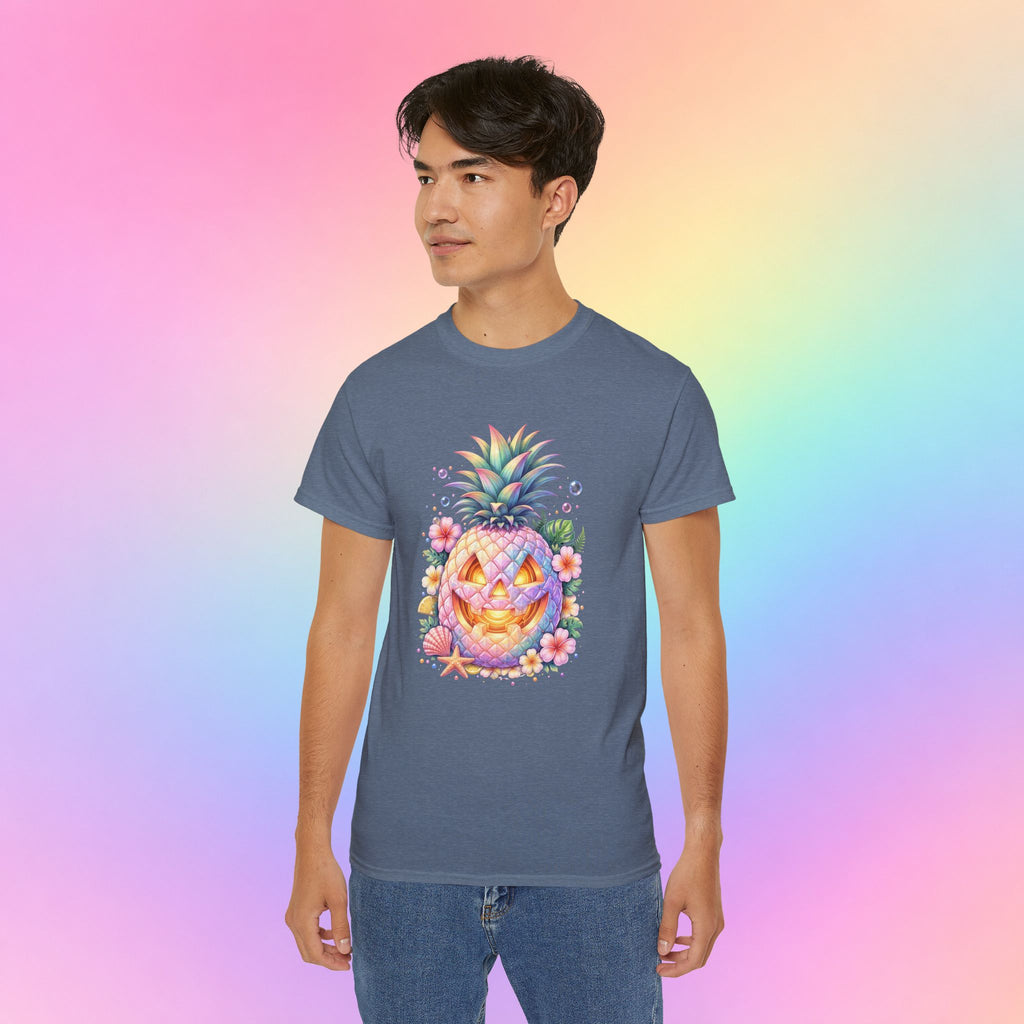 Summerween Pineapple Jack-O’-Lantern T-Shirt | Tropical Halloween Shirt