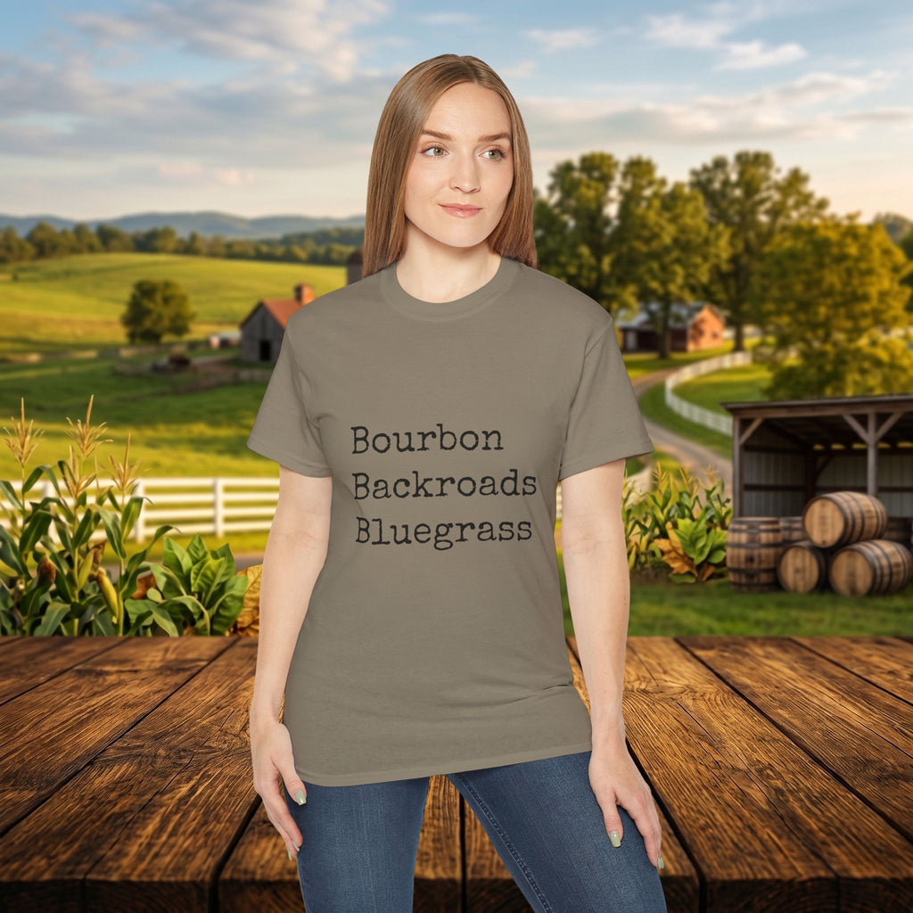 Bourbon Backroads Bluegrass Kentucky T-Shirt | Southern Comfort Graphic Tee