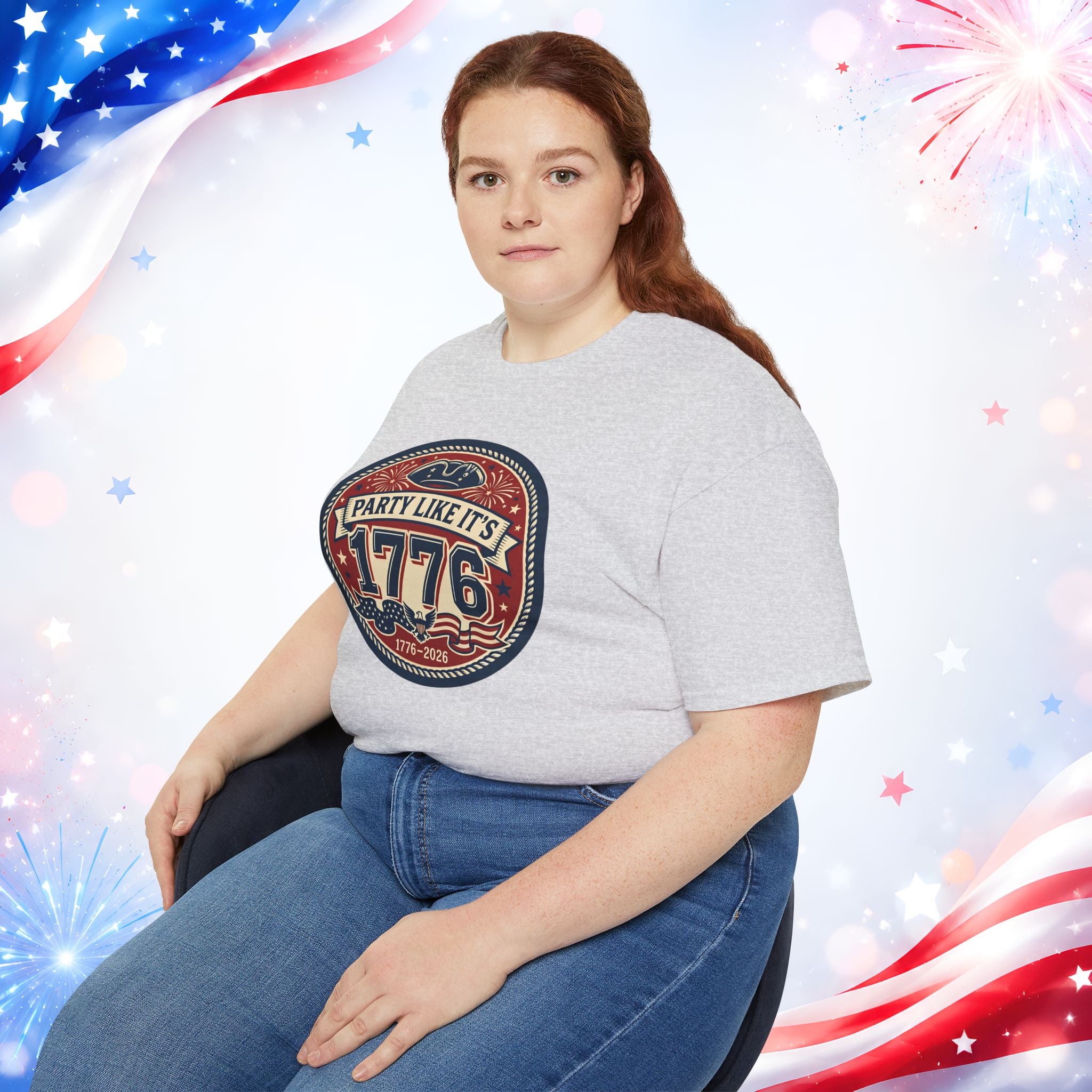Party Like It’s 1776 T-Shirt | America 250th Birthday 4th of July Patriotic Tee