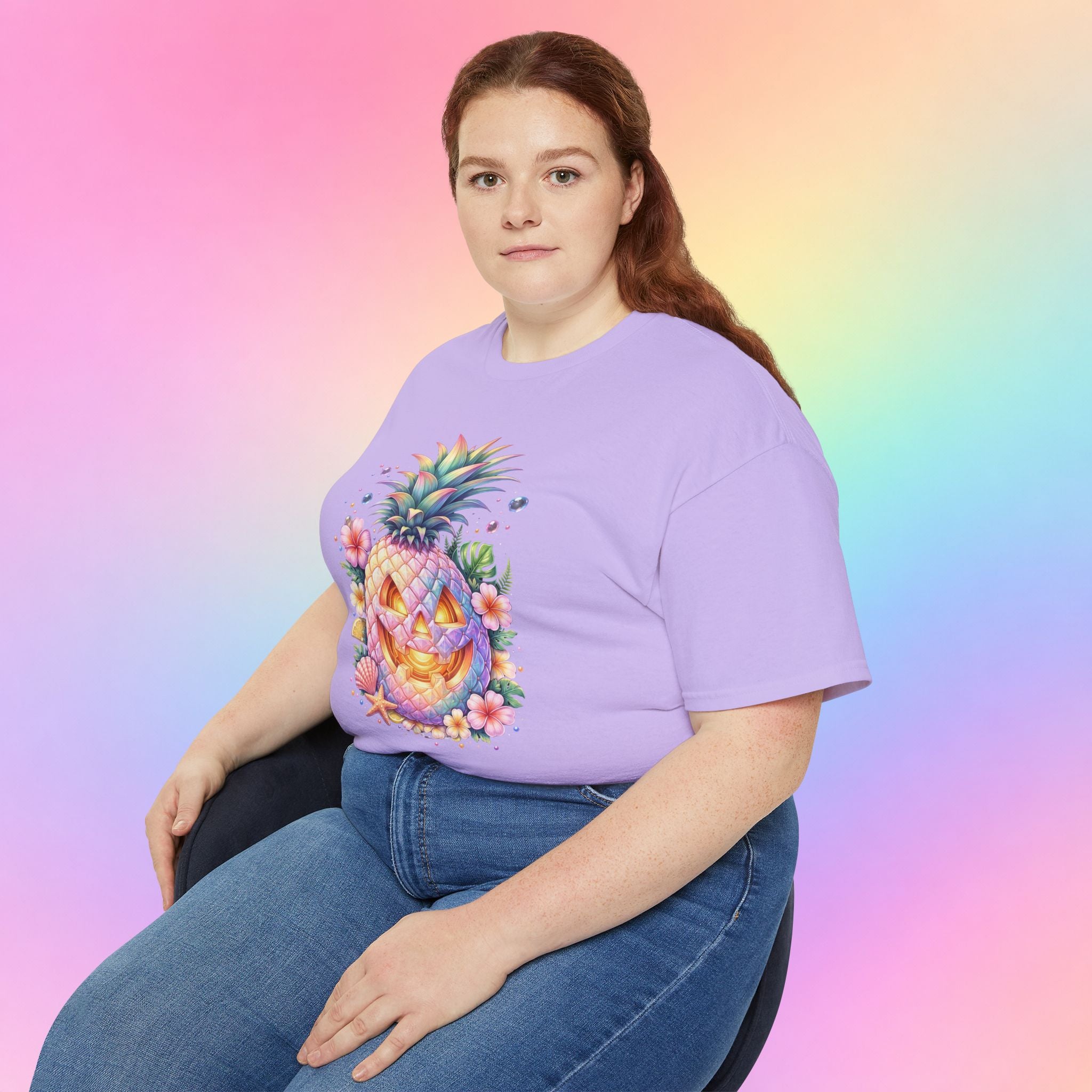 Summerween Pineapple Jack-O’-Lantern T-Shirt | Tropical Halloween Shirt