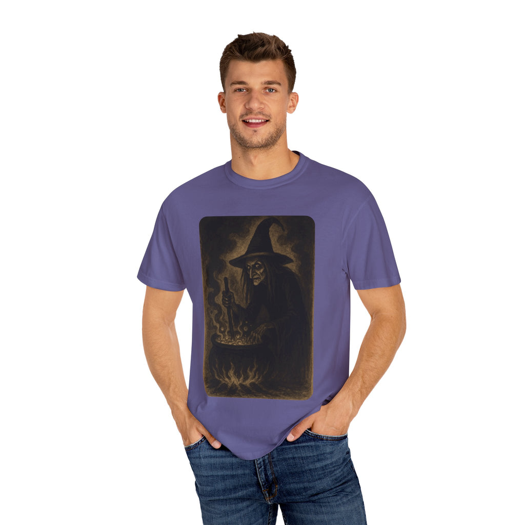 Vintage Witch Brewing Cauldron Halloween Shirt