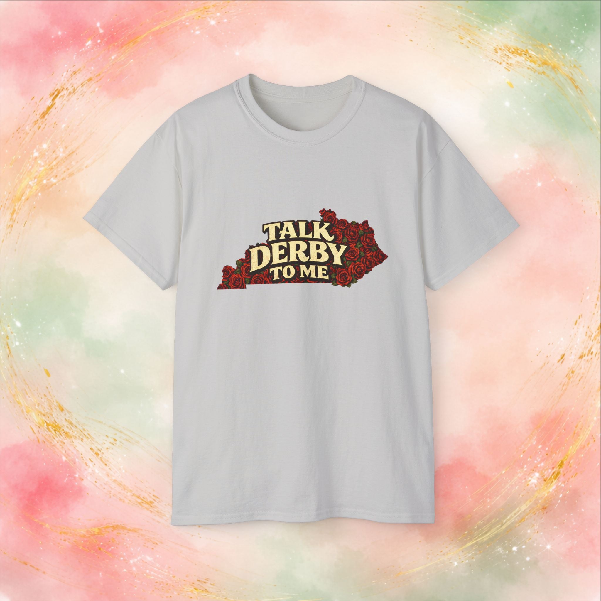 Talk Derby To Me T-Shirt | Kentucky Derby Roses Graphic Tee