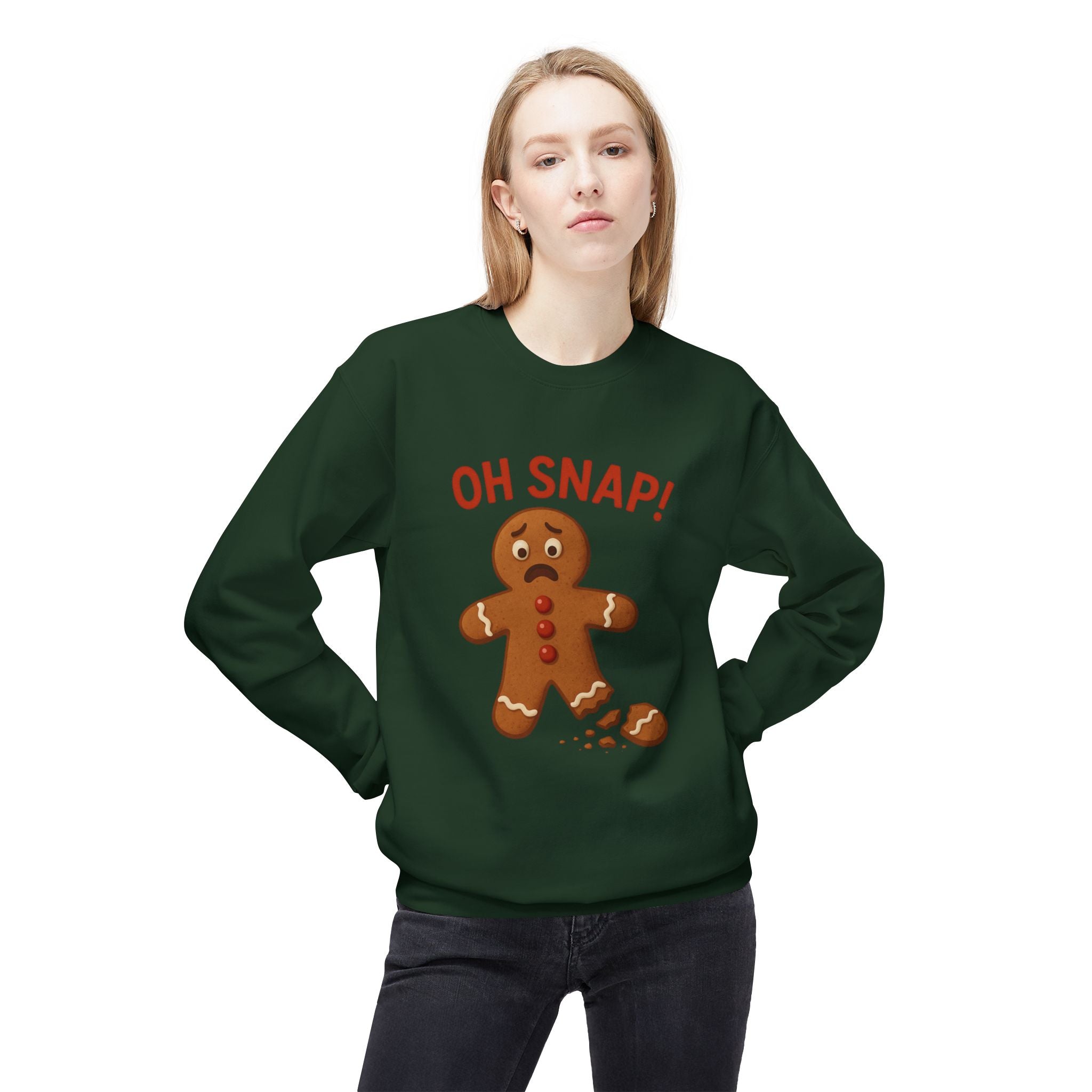 Oh Snap! Funny Gingerbread Christmas Sweatshirt