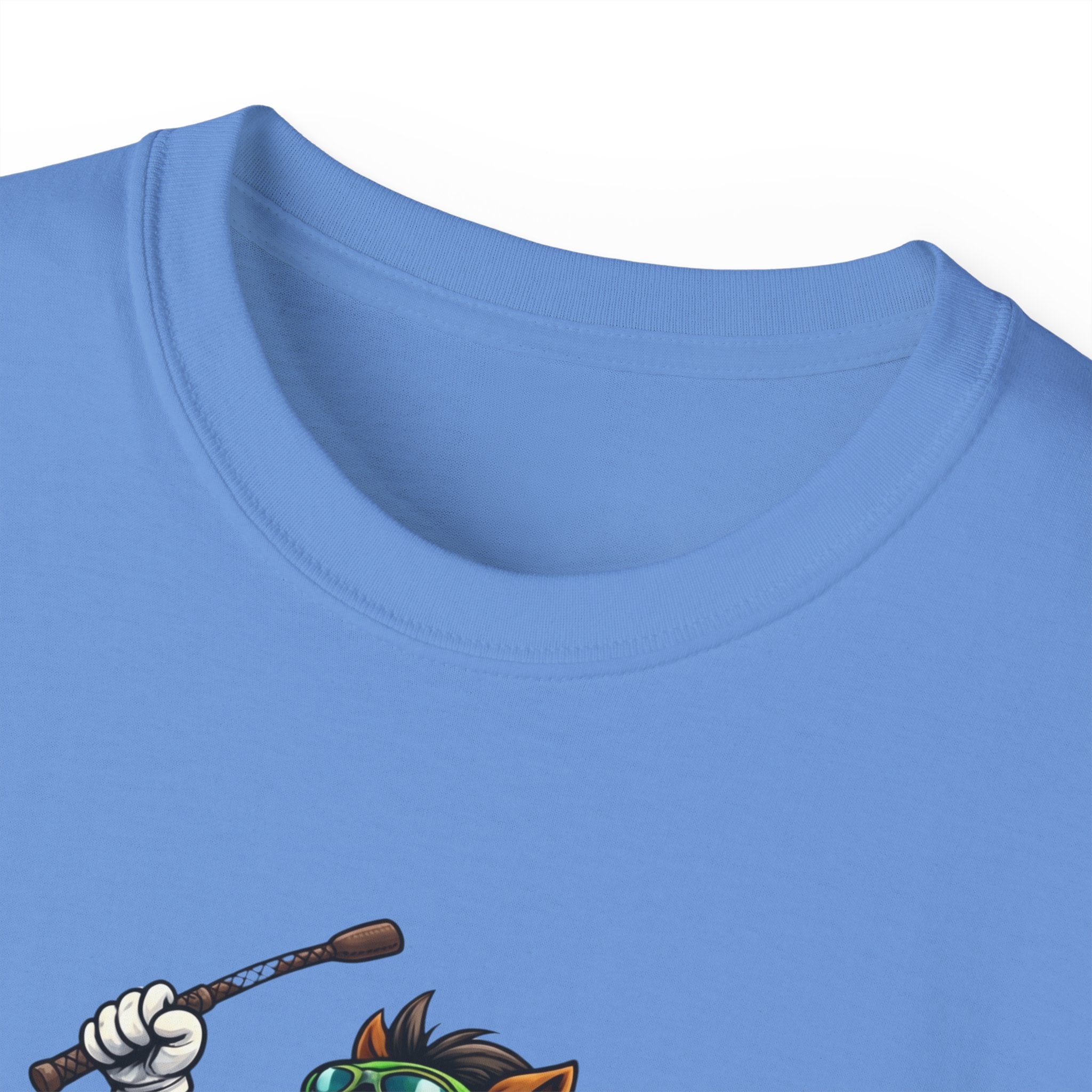 Funny Derby Horse & Jockey T-Shirt | Playful Horse Racing Graphic Tee