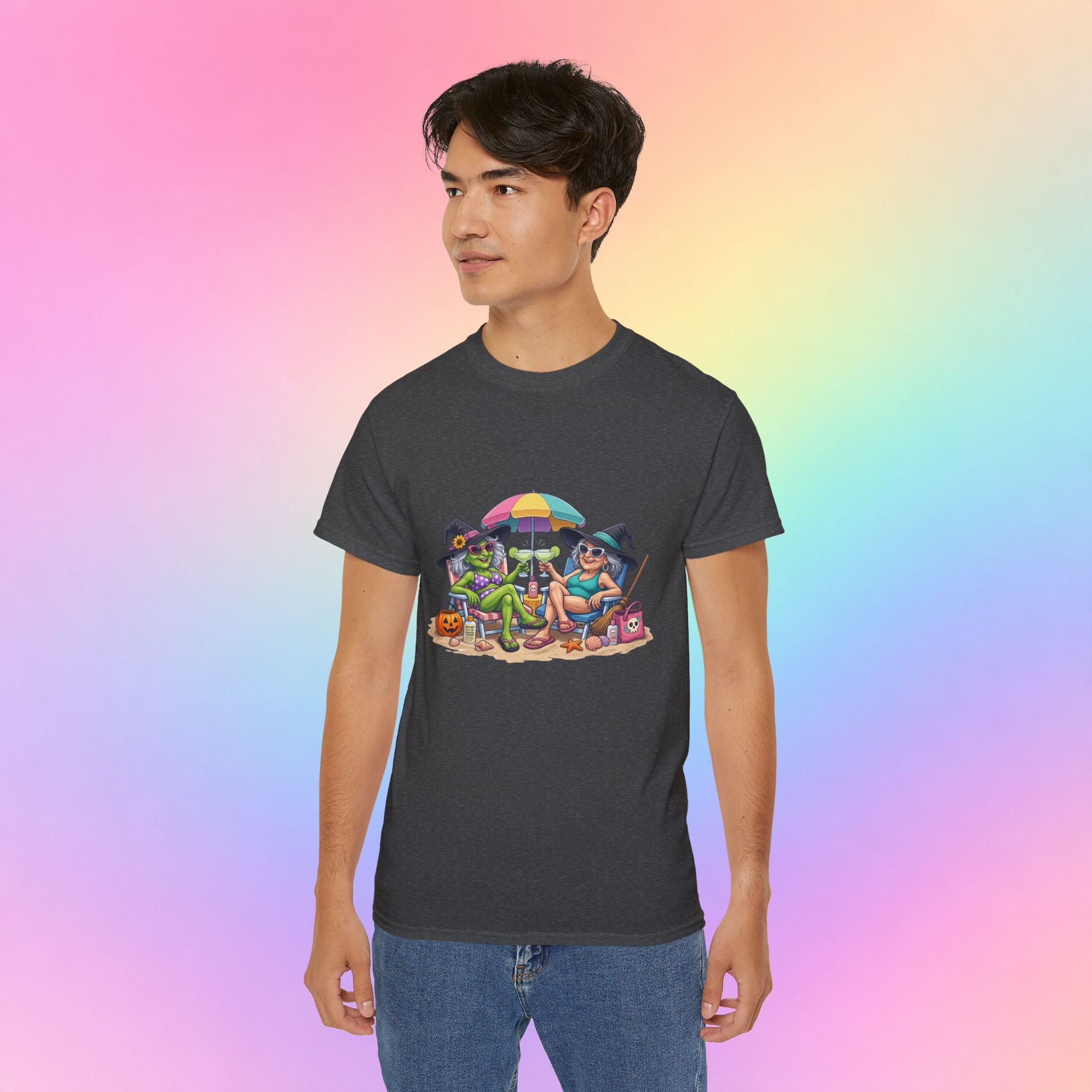 Summerween Witches Beach T-Shirt | Funny Halloween Summer Tee