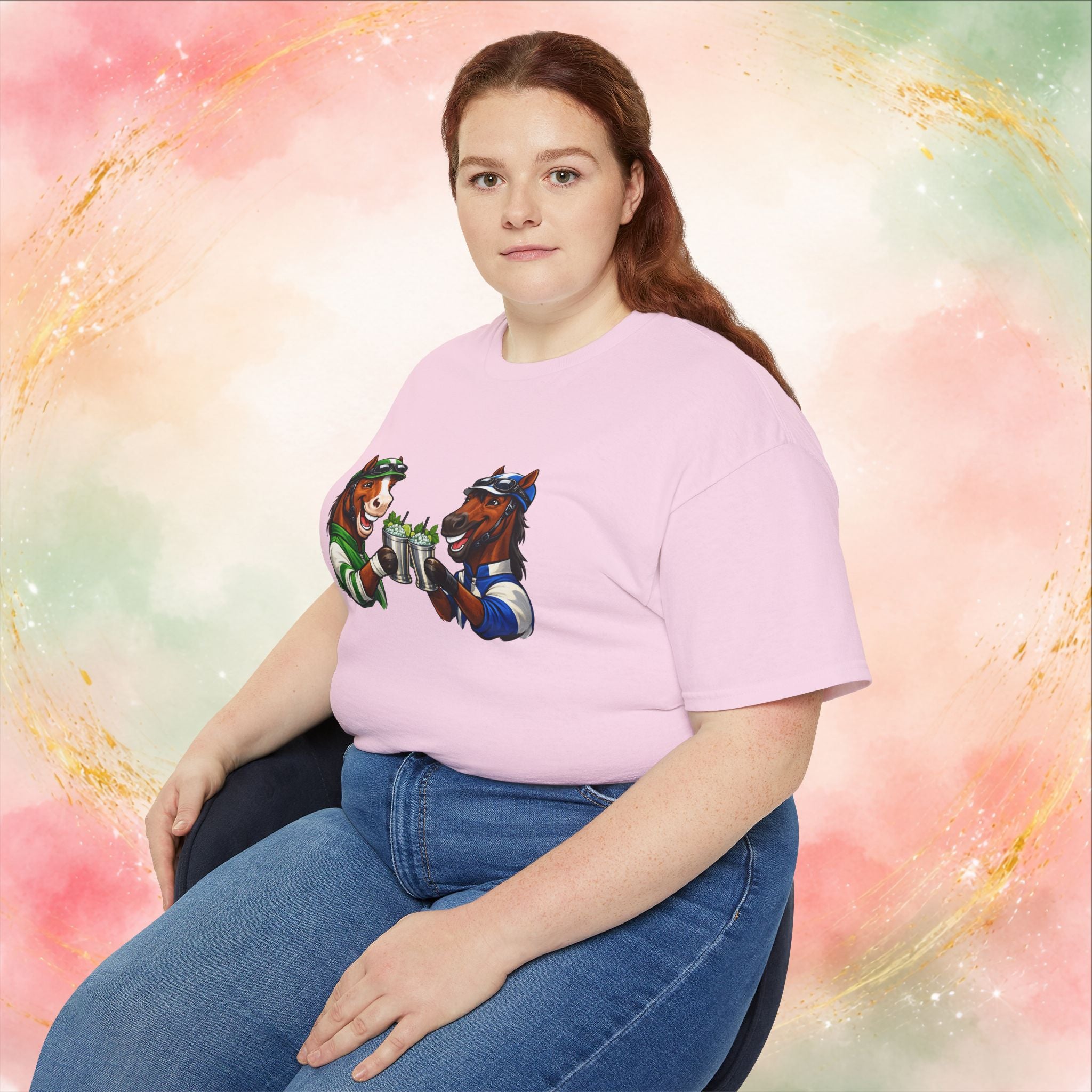 Derby Day Cheers: Funny Jockey Horses & Mint Juleps T-Shirt