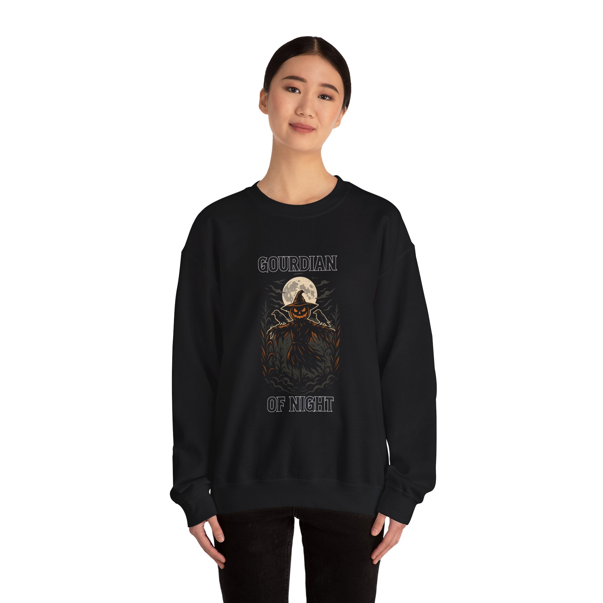 Gourdian of Night – Scarecrow Halloween Sweatshirt