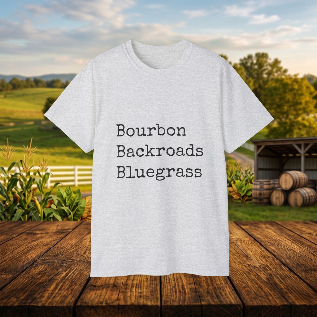 Bourbon Backroads Bluegrass Kentucky T-Shirt | Southern Comfort Graphic Tee