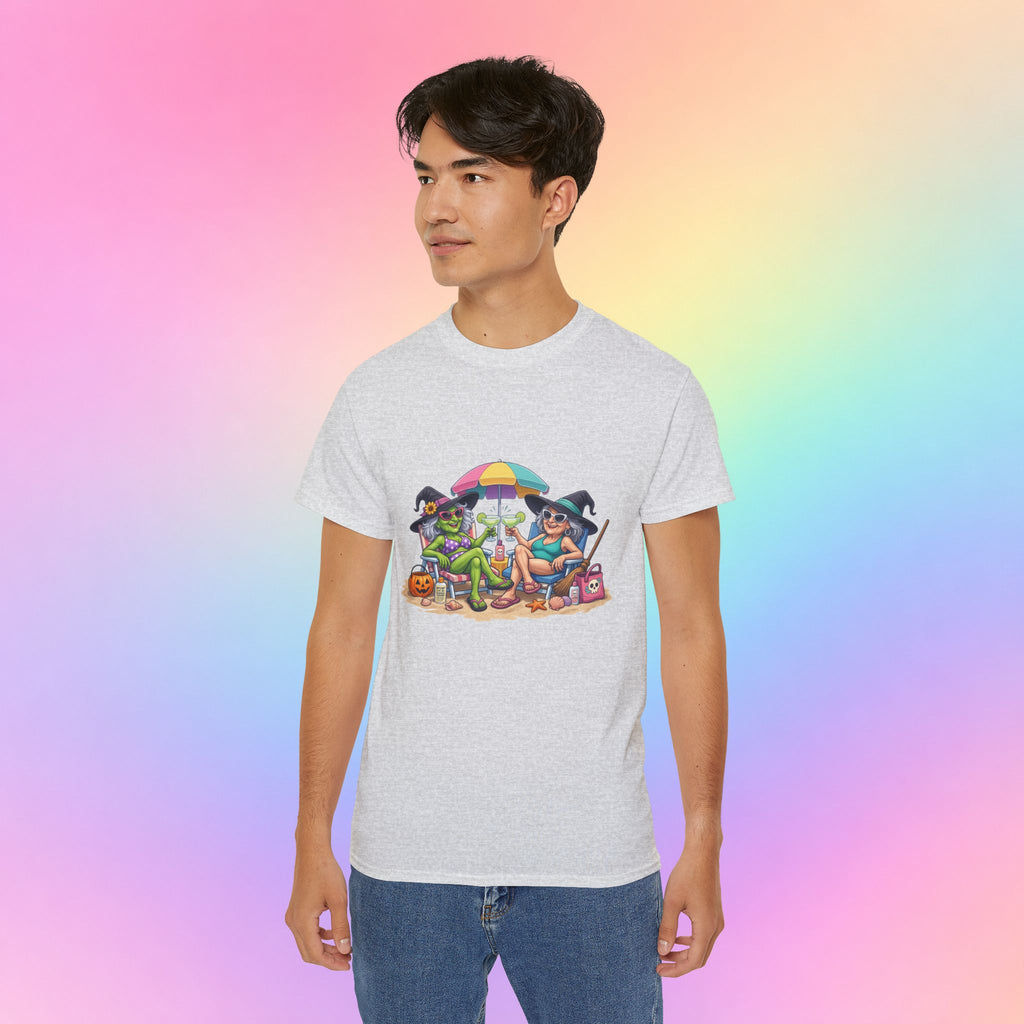 Summerween Witches Beach T-Shirt | Funny Halloween Summer Tee