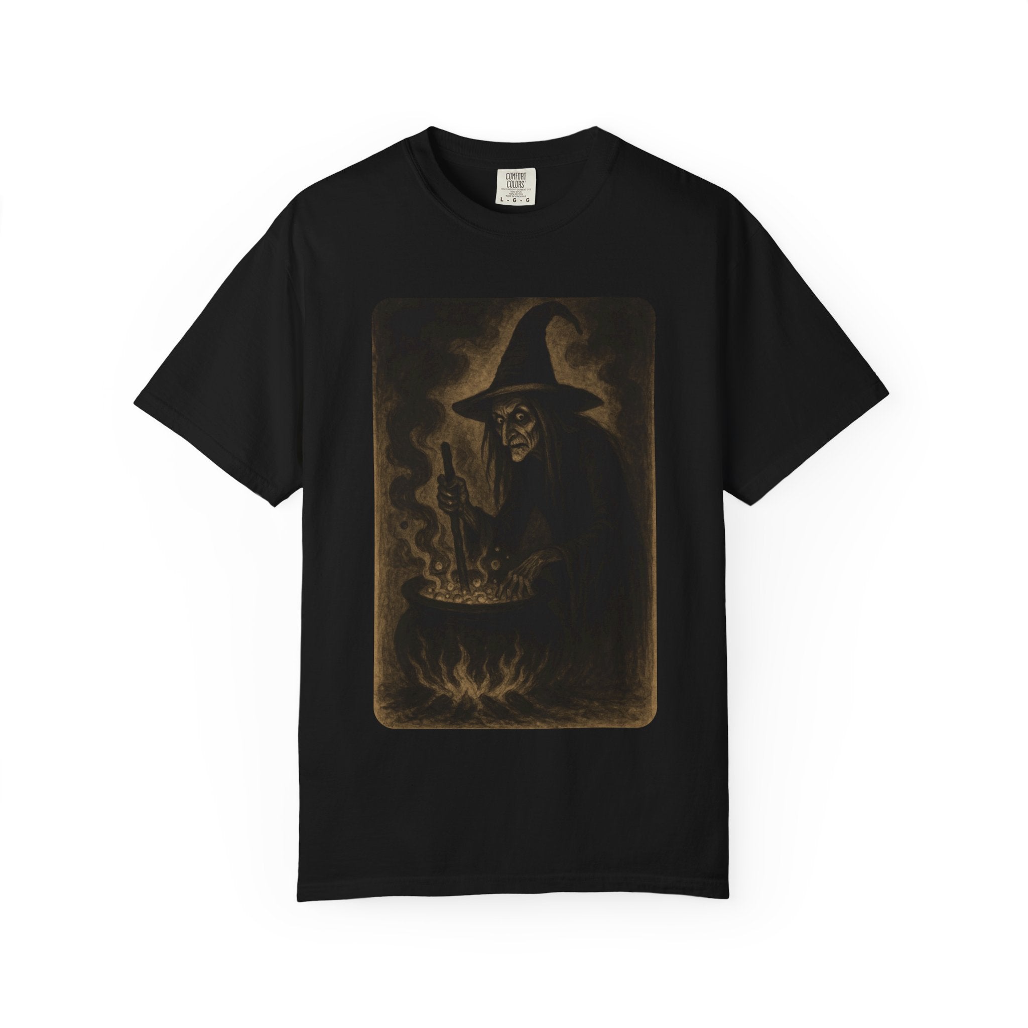 Vintage Witch Brewing Cauldron Halloween Shirt