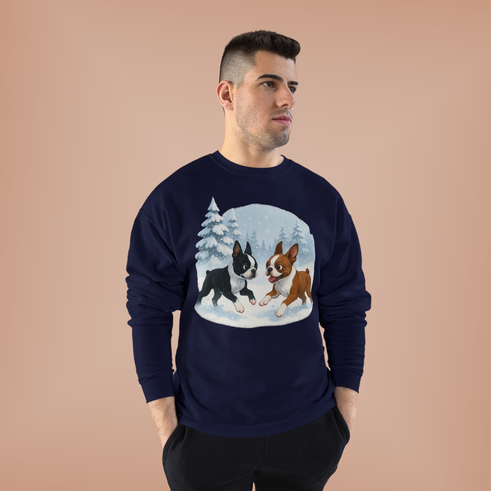Boston Terriers Winter Wonderland Sweatshirt