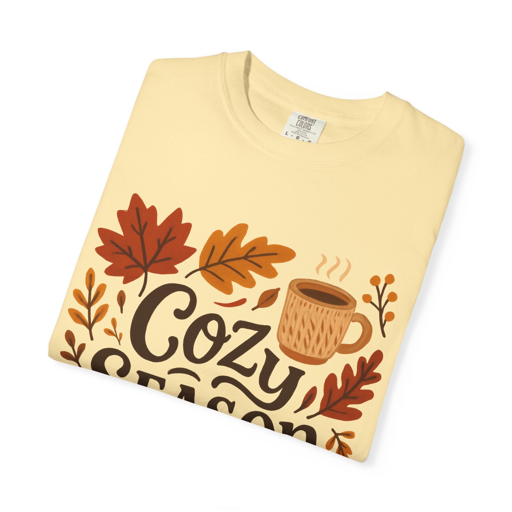 Cozy Season Unisex T-shirt, Fall Fashion Tee, Autumn Apparel, Gift for Him/Her, Pumpkin Spice Shirt, Relaxing Vibes
