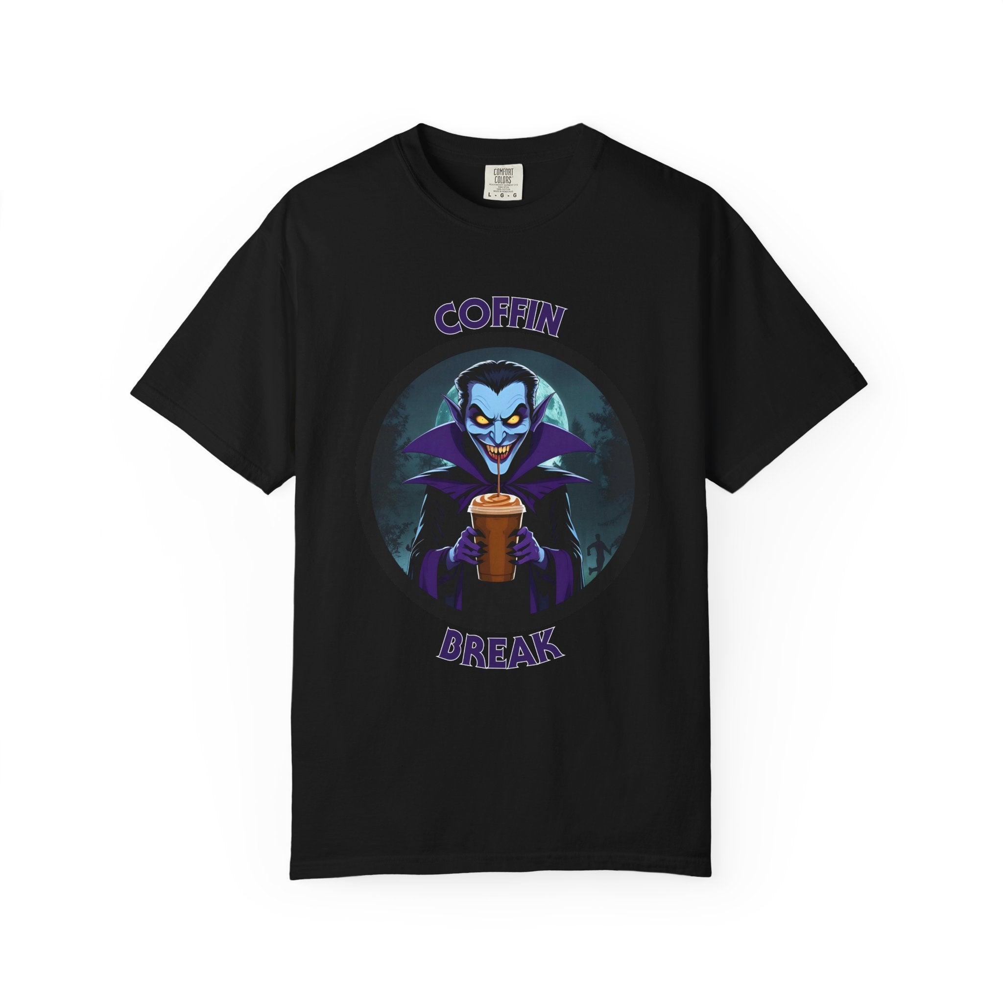 Coffin Break T-shirt (Even vampires need caffeine)
