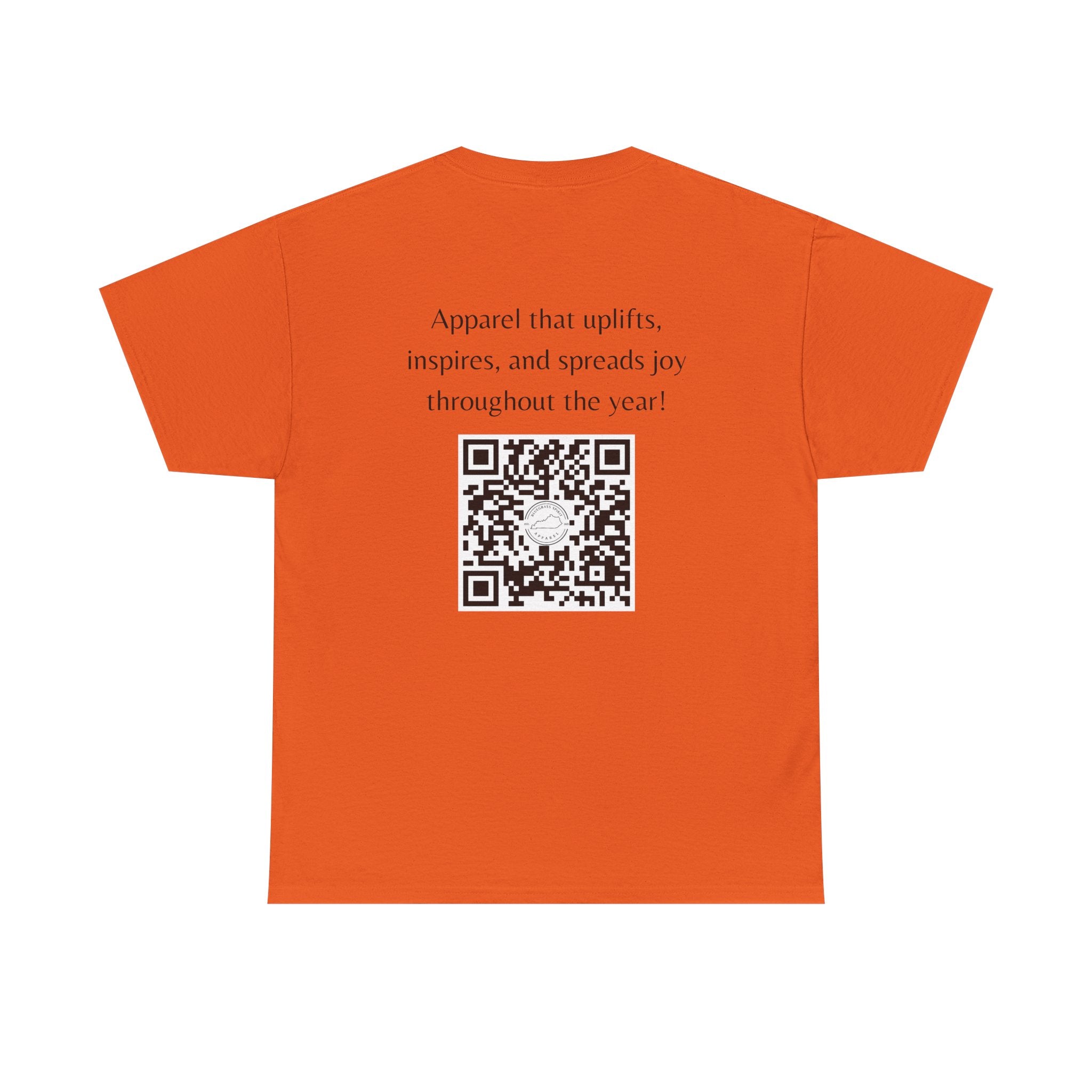 Bluegrass Spirit Logo Promo T-Shirt | Front Logo + QR Code Back (Light)