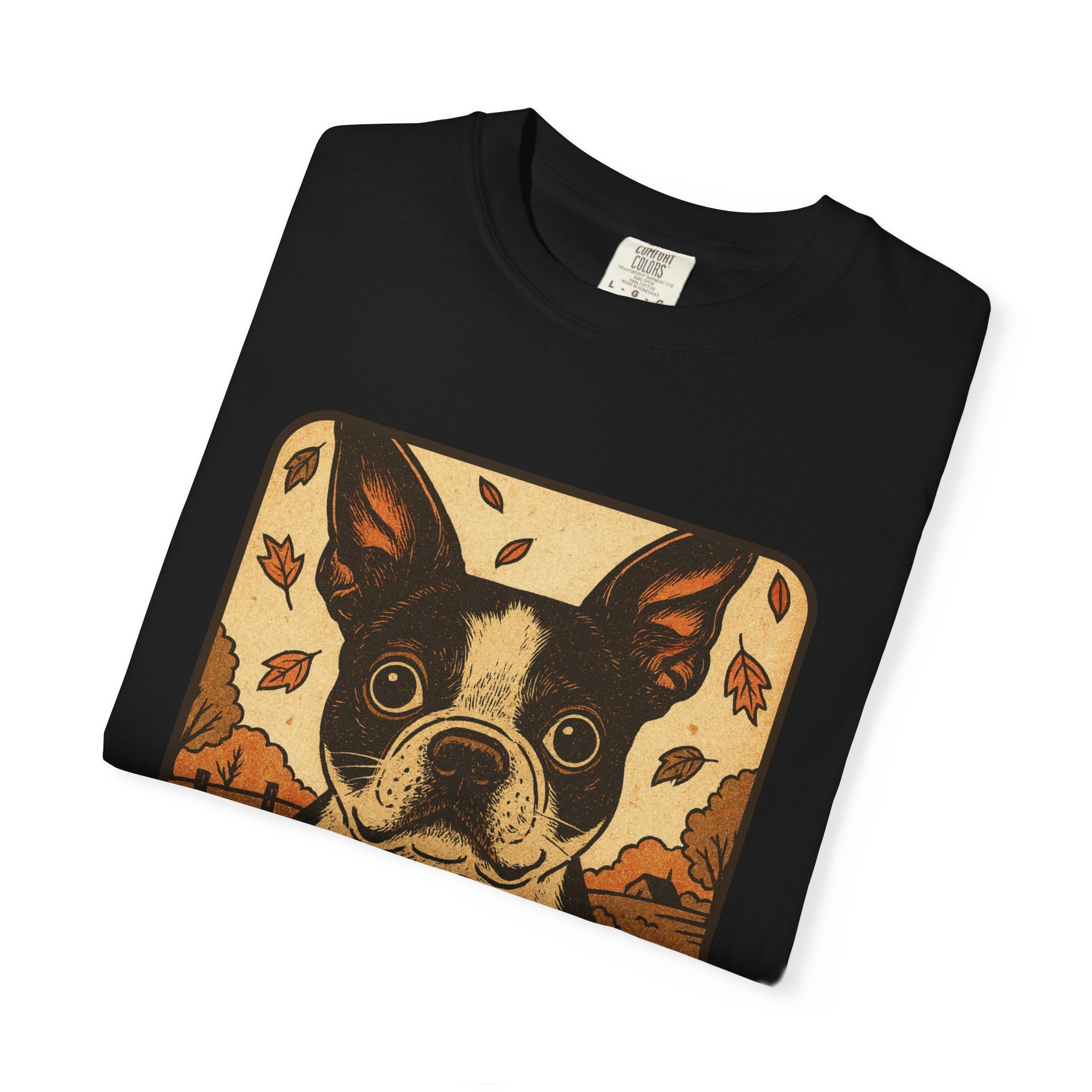 Boston Terrier Pumpkin Pals – Vintage Halloween Tee