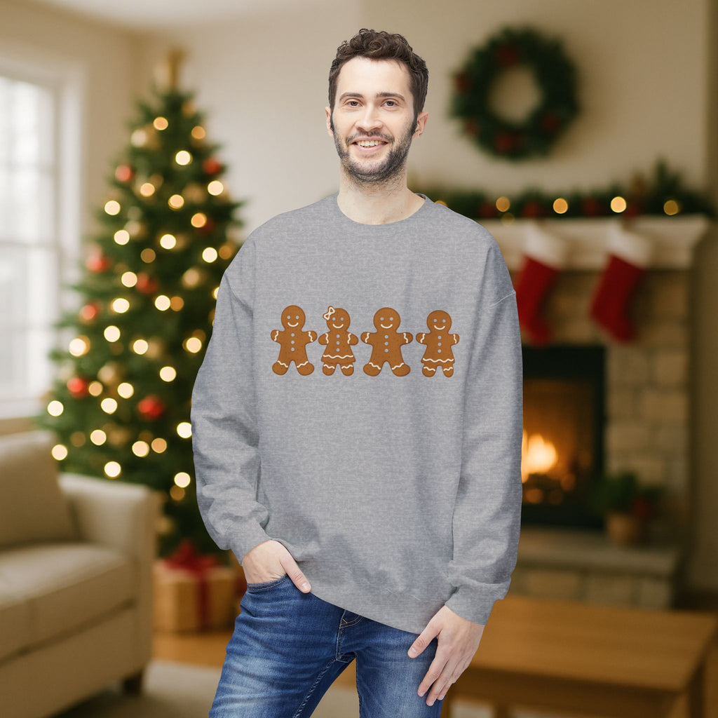 Gingerbread Family Christmas Sweatshirt – Cute Holiday Cookie Crewneck | Festive Matching Family Christmas Sweater