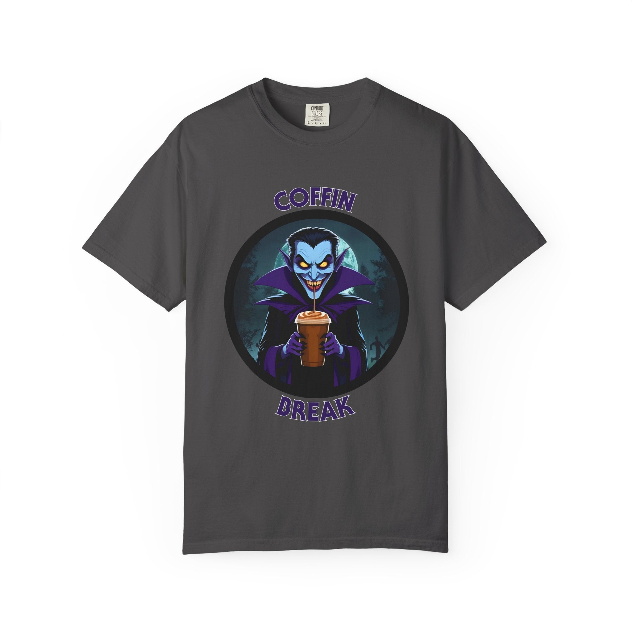 Coffin Break T-shirt (Even vampires need caffeine)