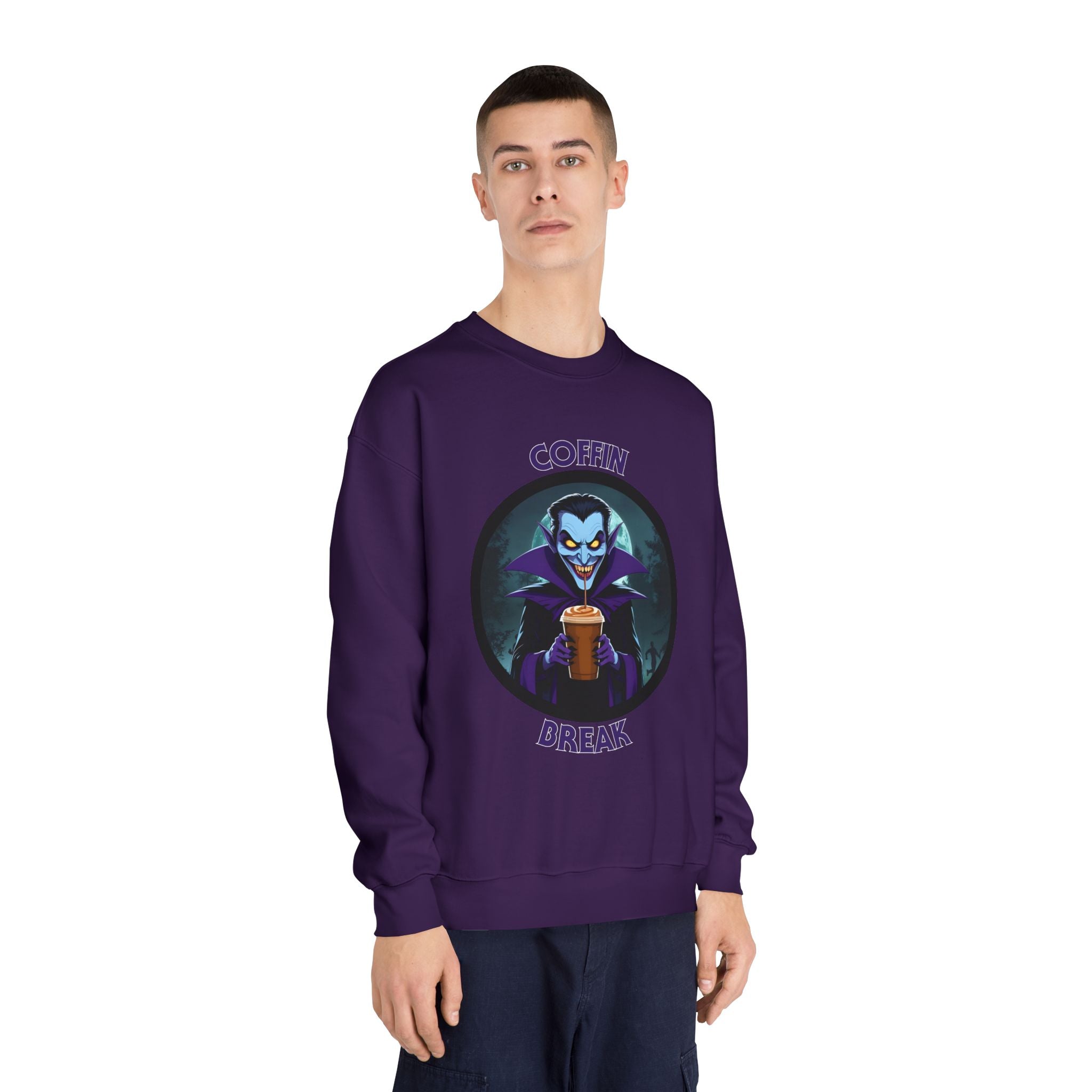 Coffin Break Halloween Sweatshirt (Unisex)