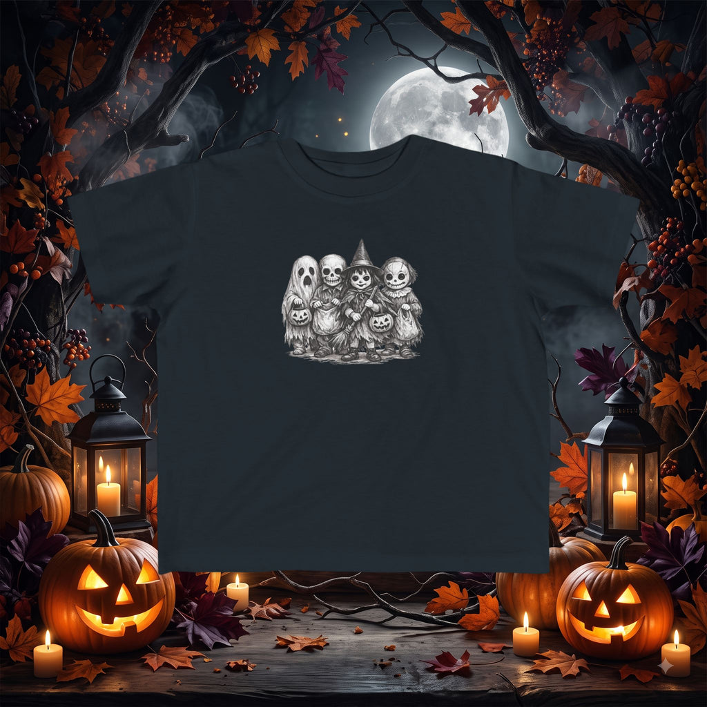 Kids Vintage Trick or Treaters Halloween T-Shirt | Spooky Retro Halloween Tee