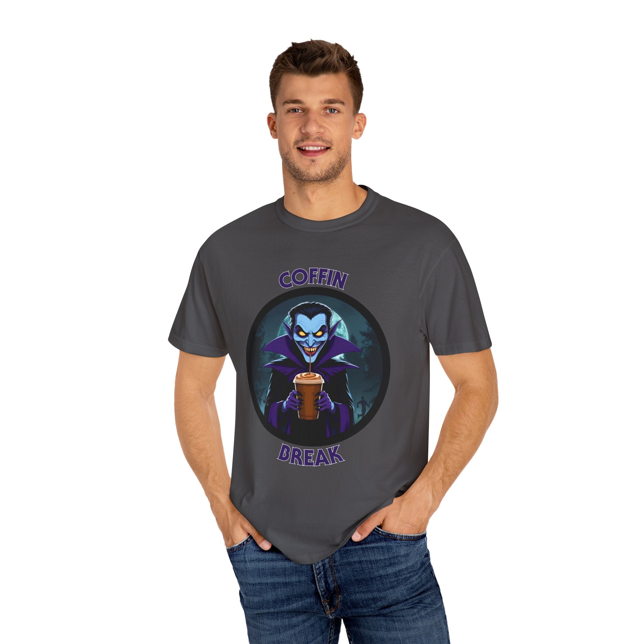 Coffin Break T-shirt (Even vampires need caffeine)