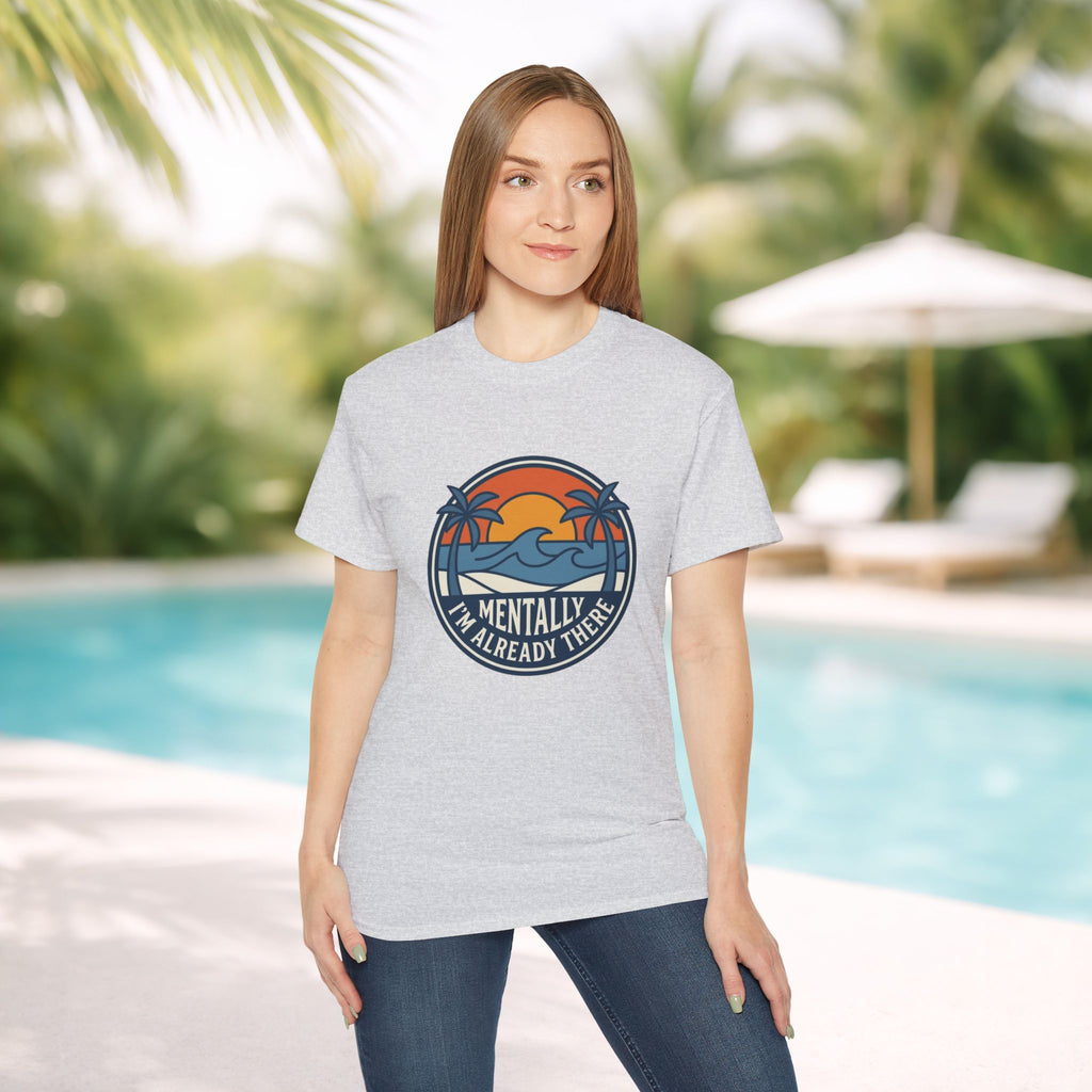 Mentally I’m Already There Summer Beach Sunset T-Shirt